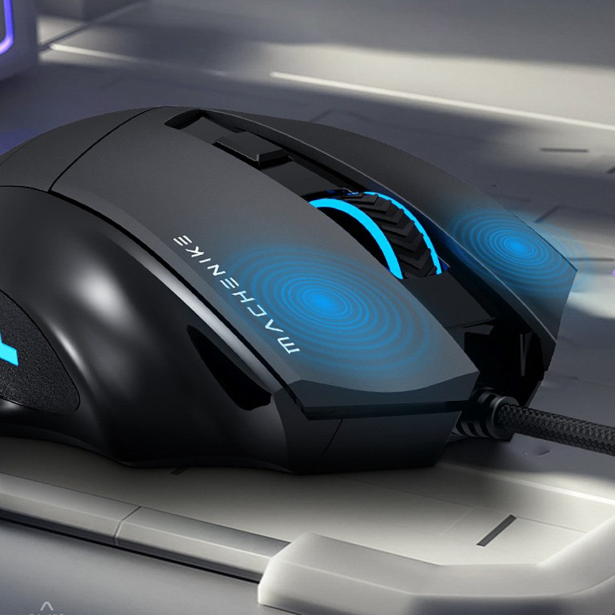 Machenike M3 Gaming-Maus (kabelgebunden, 125 dpi, Präziser Sensor mit schneller DPI Anpassung)