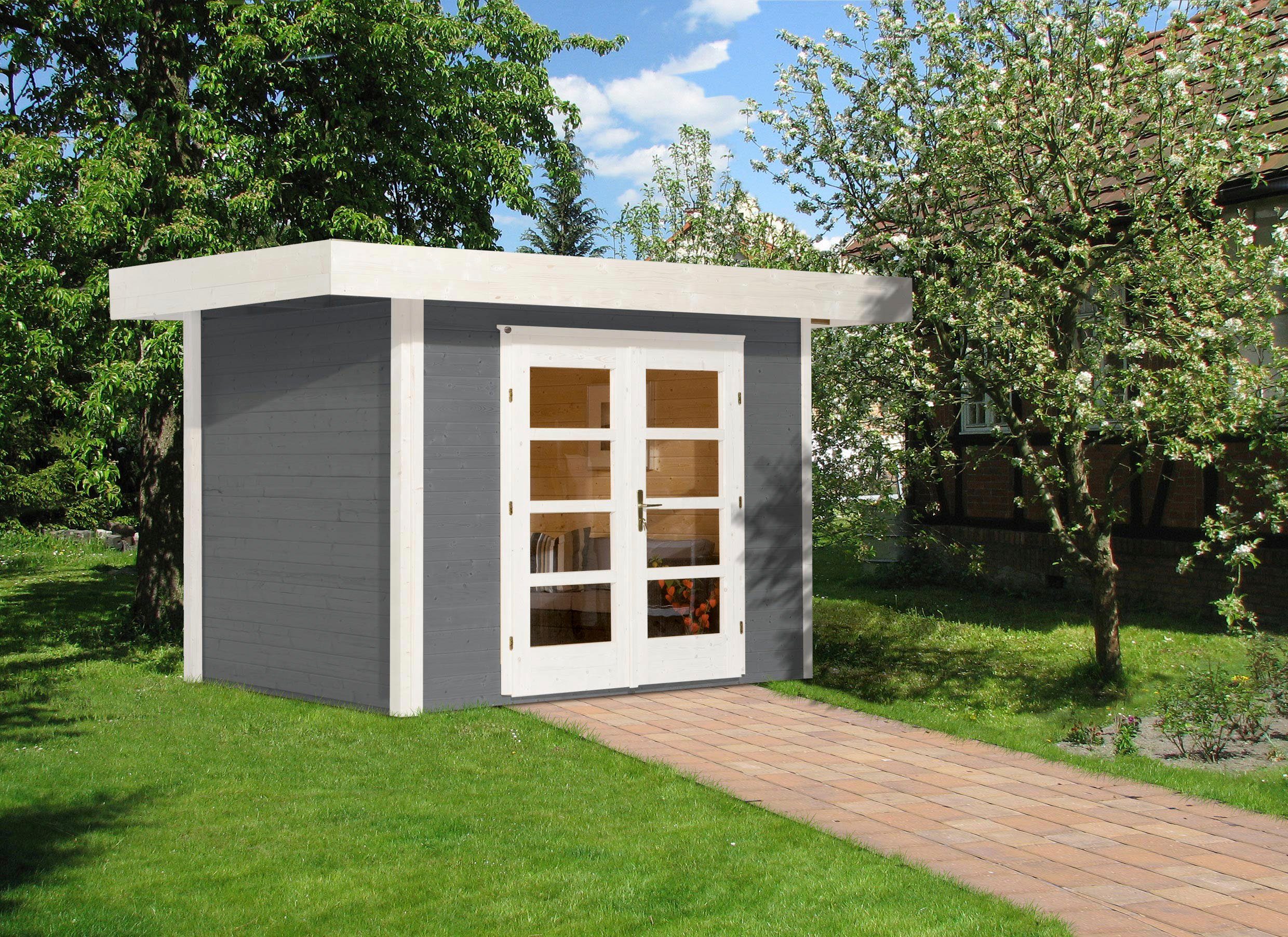 361x316 weka BxT: 126 Designhaus Plus, cm Gartenhaus