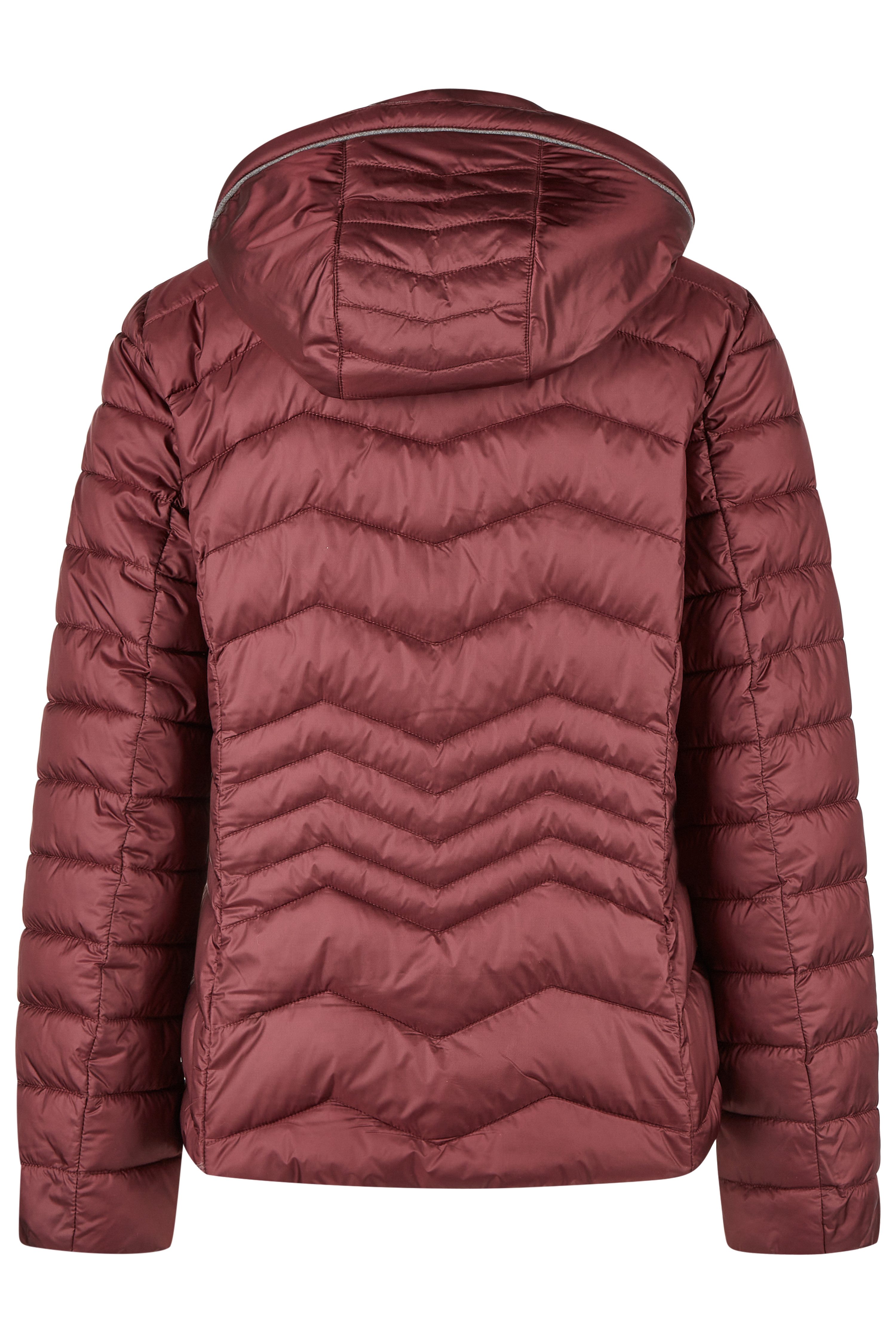 Barbara Lebek Steppjacke Barbara Lebek Steppjacke mit Kapuze - burgund (1-St)