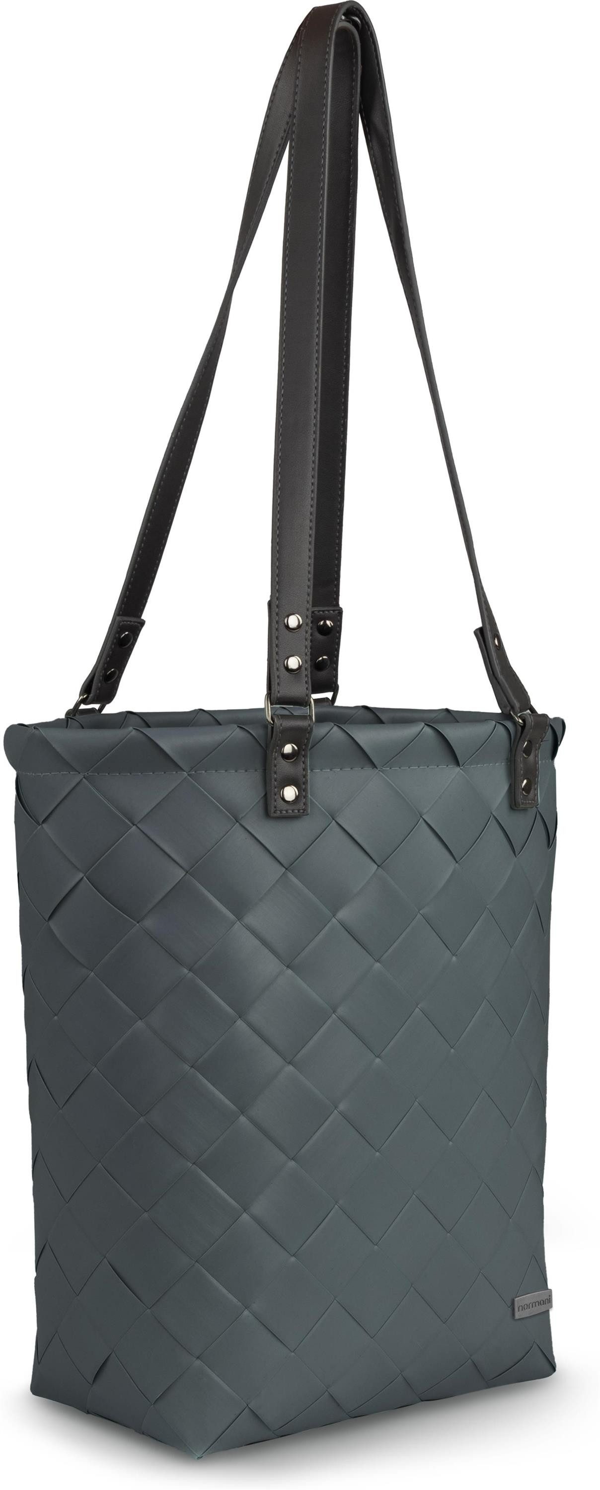 normani Einkaufskorb Tote Bag Flechtkorb 12 Liter Temara, 12 l, Handtasche aus pflegeleichtem Material
