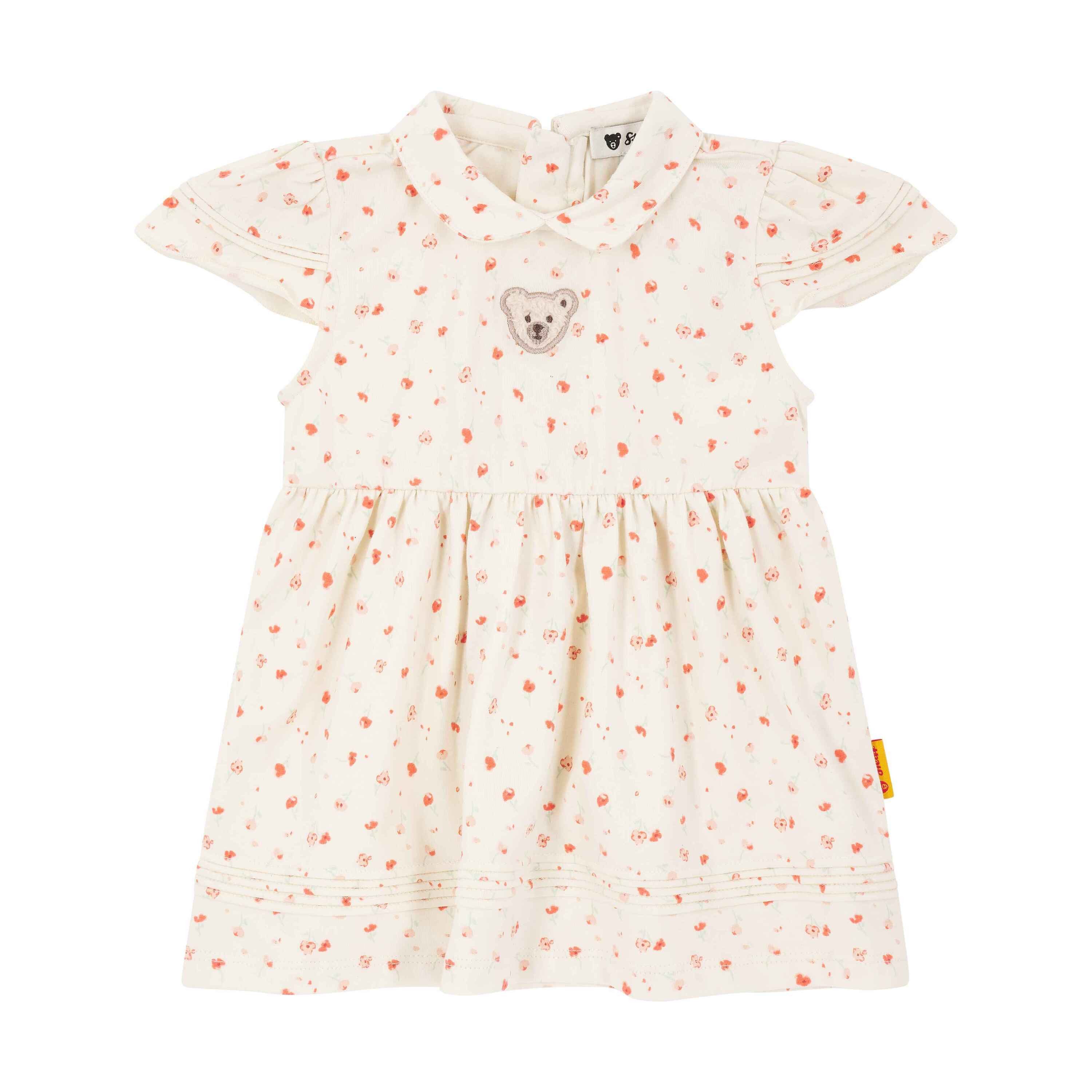 Steiff Mädchen Kleid Langarm - Zeitloser Klassiker Mit Teddy-Motiv