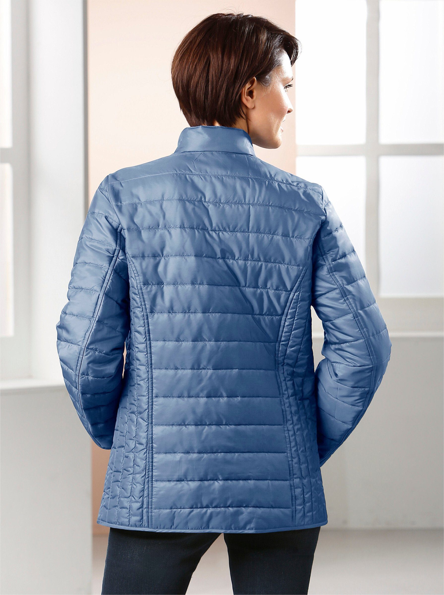 Sieh Allwetterjacke an! jeansblau