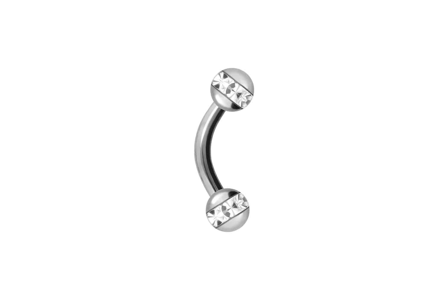 PIERCINGLINE Bauchnabelpiercing Chirurgenstahl Banane EPOXY-RING-KUGELN (Bananen, 1-tlg)