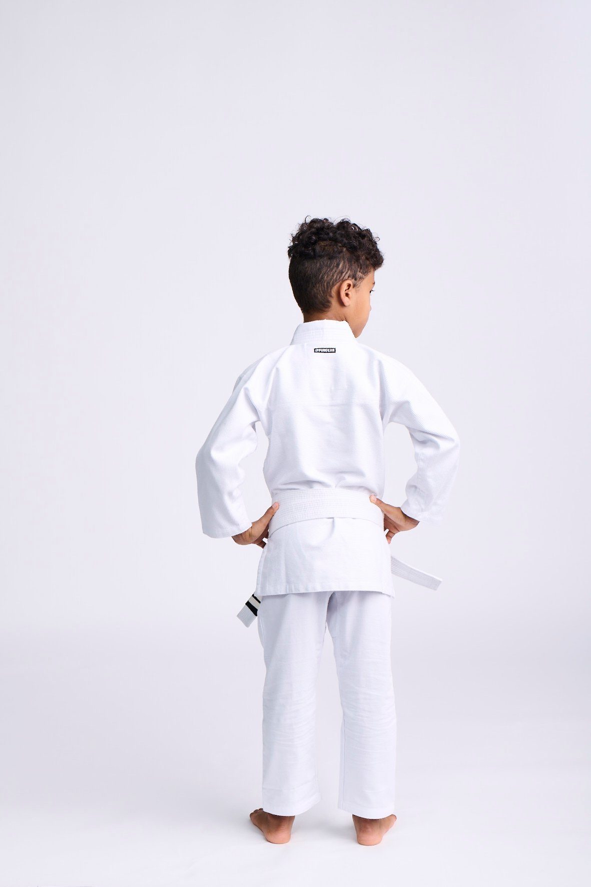 Jitsu Material Reißfestes I (Jacke, I IPPON GEAR Karateanzug Material Brazilian Anzug mit Weiß Jiu BJJ Rookie Stoffdichte Hose Nähten und Pearl-Weave 350gr/m² Gürtel), versiegelten