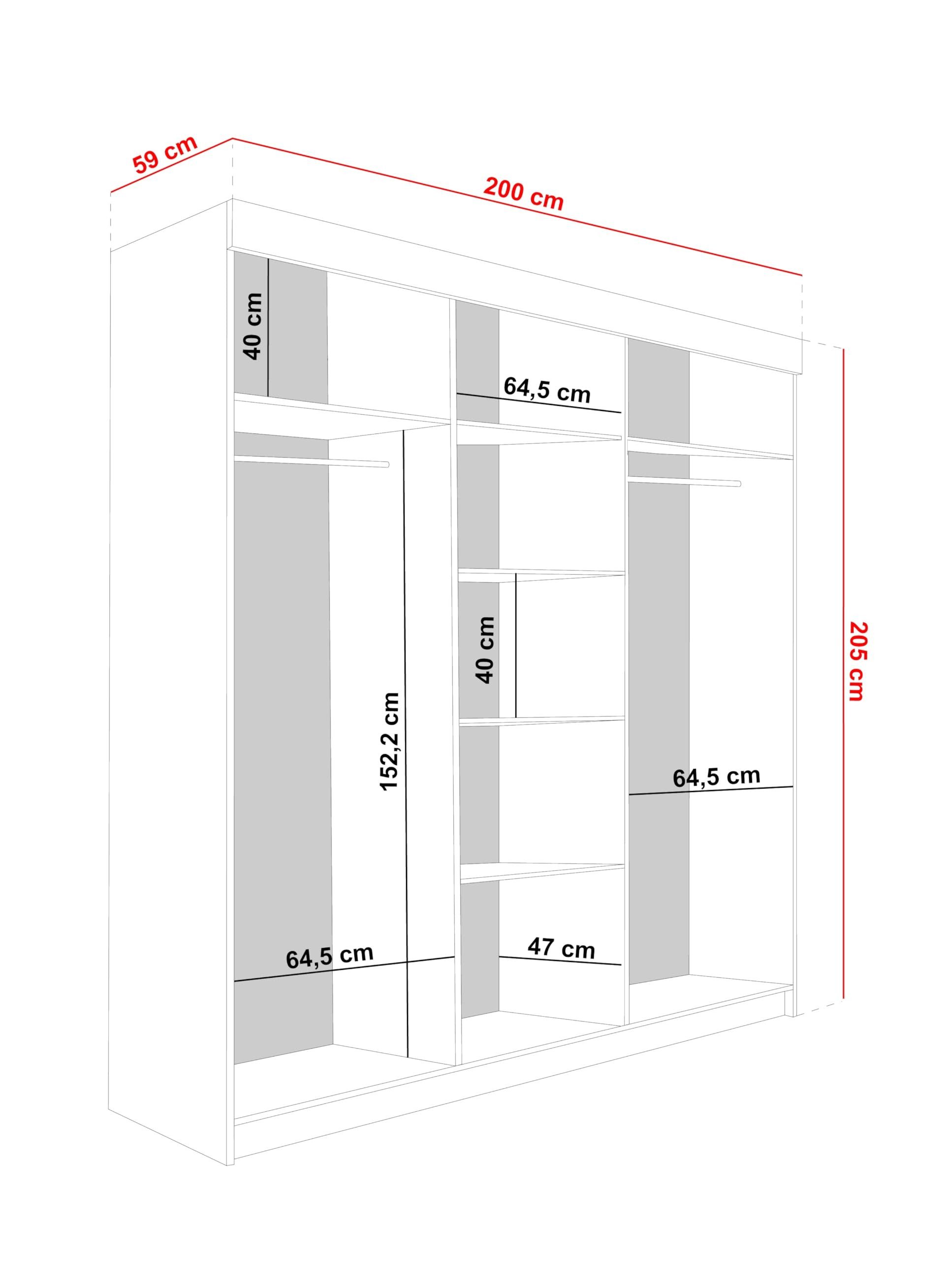 KIER FURNITURE Schiebetürenschrank MALANI günstig online kaufen