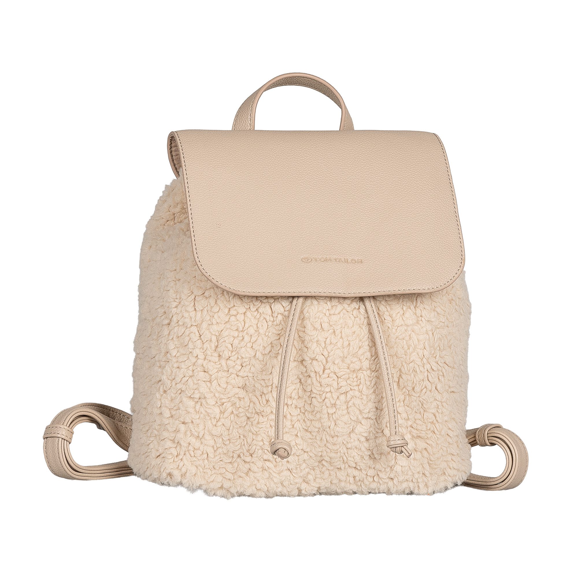 TOM TAILOR Rucksack Zelina, Damen Freizeitrucksack, Cityrucksack in Plüsch-Optik