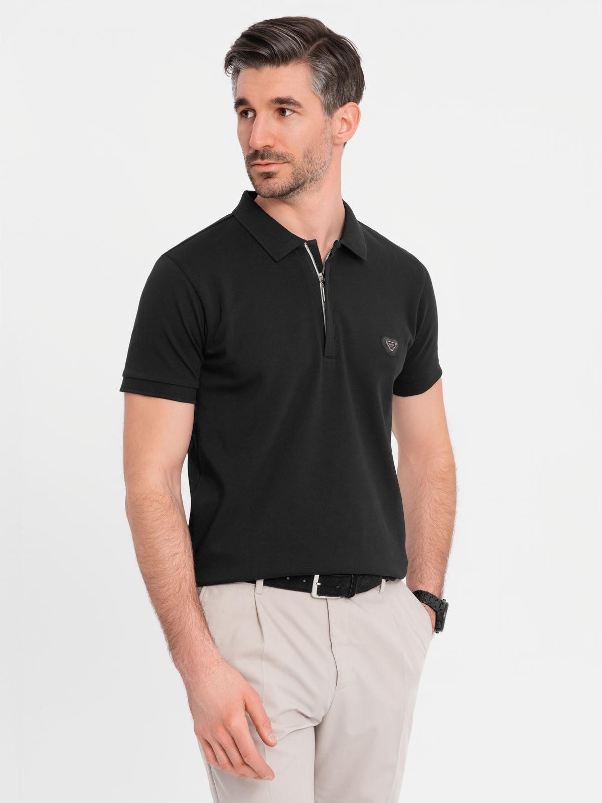 OMBRE Poloshirt Poloshirt mit Reißverschlussausschnitt günstig online kaufen