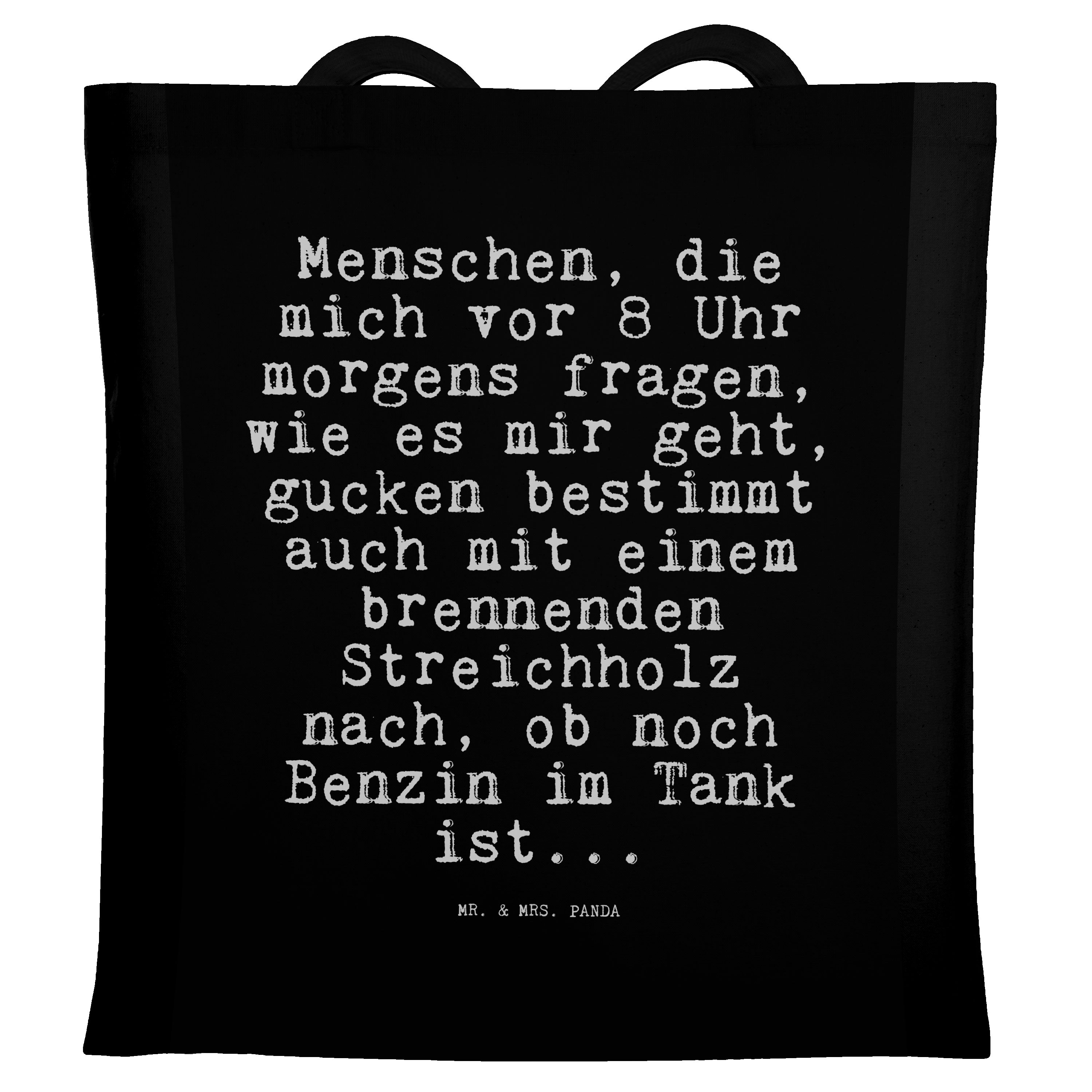 Mr. & Mrs. Panda Tragetasche Menschen, die mich vor... - Schwarz - Geschenk, Kollege, Arbeitskolle (1-tlg)