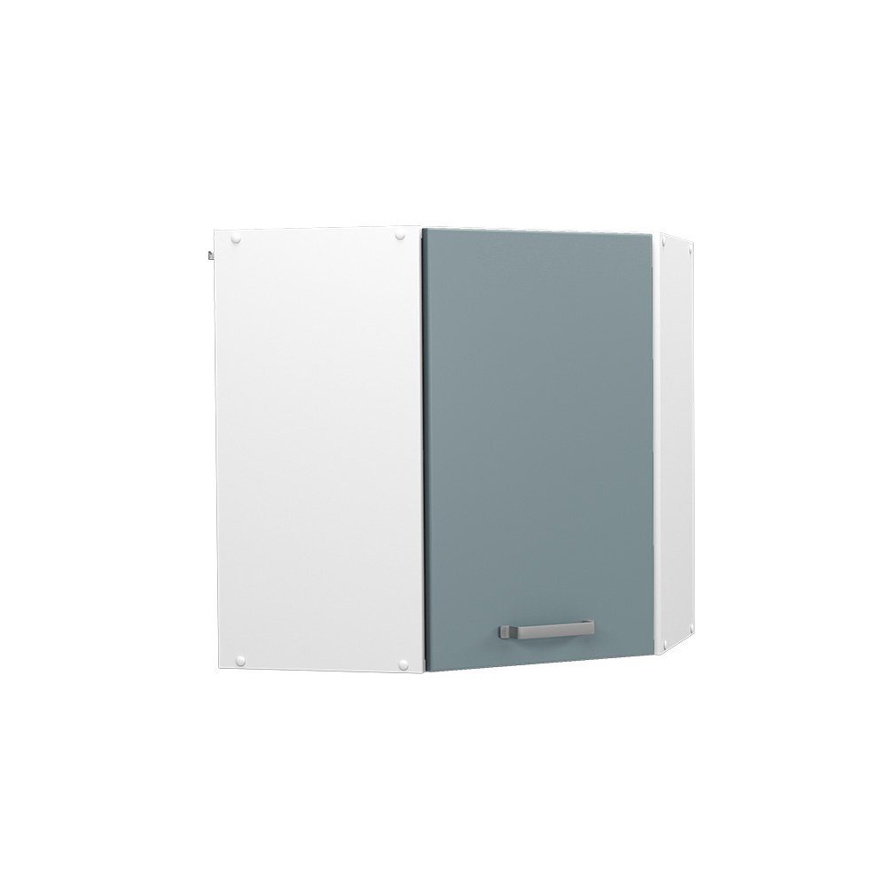 Vicco Eckhängeschrank R-Line, Blau-Grau/Weiß, 57 cm günstig online kaufen