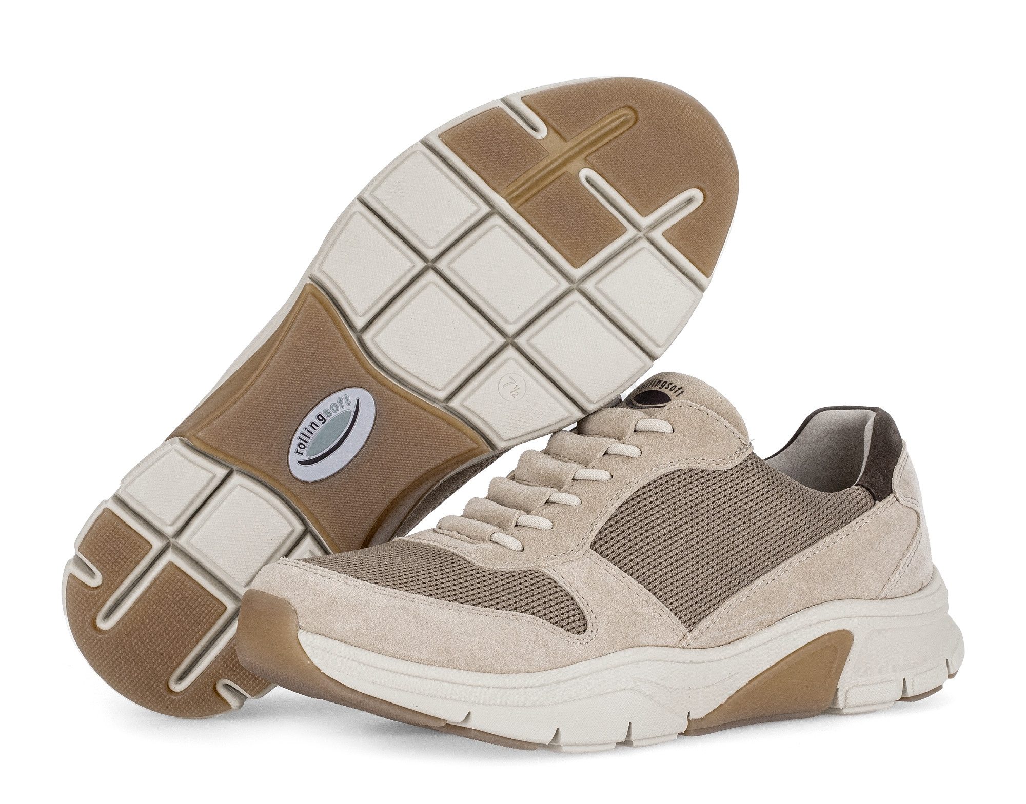 rollingsoft Slip-On Sneaker, Freizeitschuh, Slipper mit Kontrastbesatz an der Ferse, G-Weite