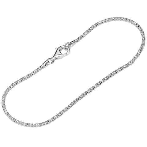 NKlaus Silberarmband Armband 925 Sterling Silber 20cm Pantherkette Dame (1 Stück), Made in Germany