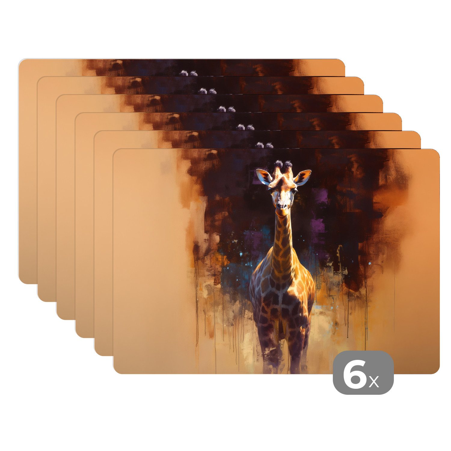 MuchoWow Platzset Giraffe - Braun - günstig online kaufen