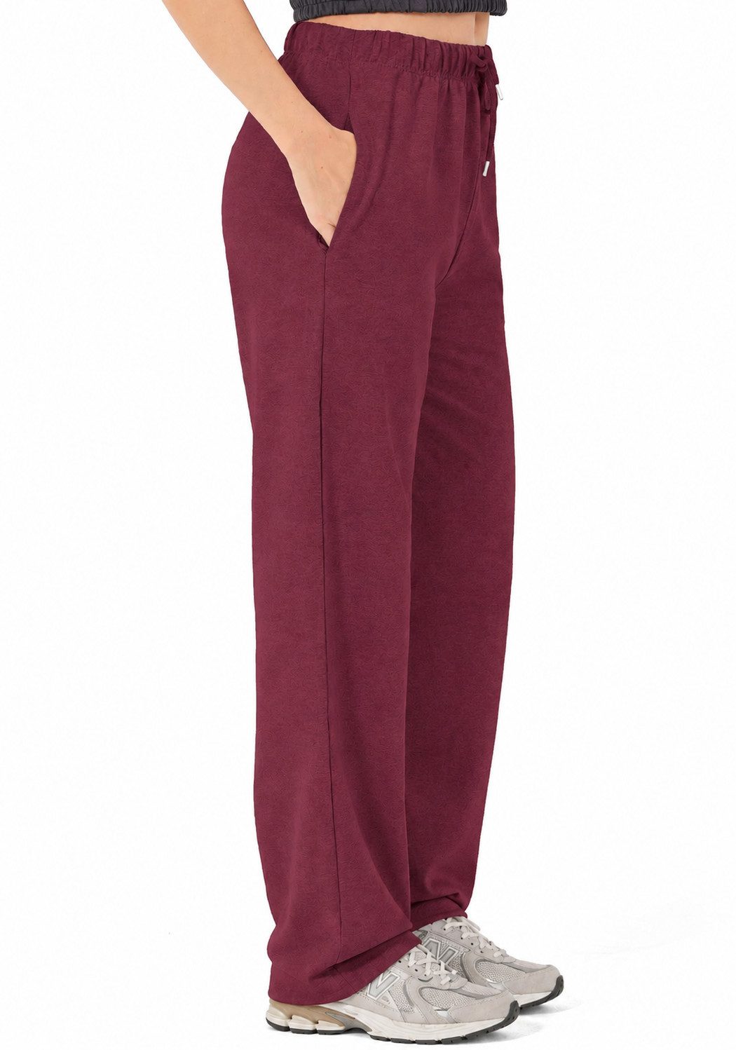 R-CAMP Jogginghose Jogginghose Damen Baumwolle Weites Bein Hosen (Packung, 1-tlg., Jogginghose für Damen) Baumwolle Damen Freizeithose Sporthose Trainingshose, modisch, bequem