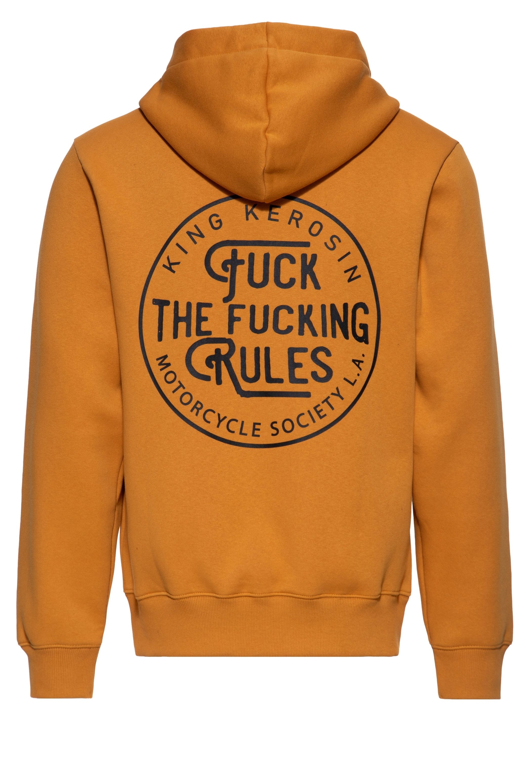 KingKerosin Kapuzensweatjacke Fuck The Fucking Rules (1-tlg) mit Rückenprint