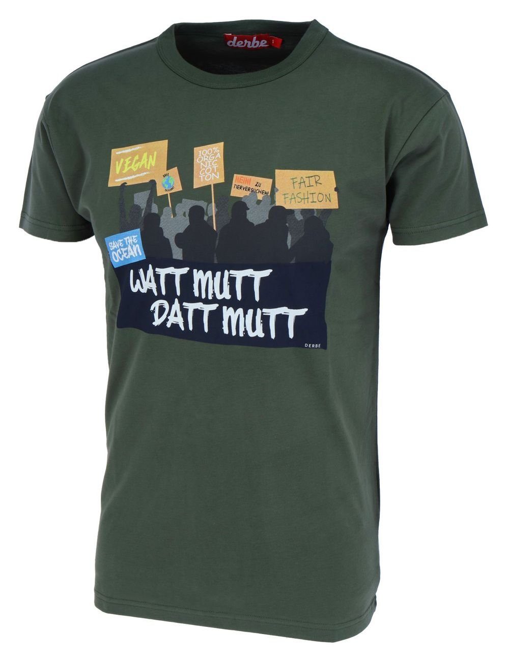 Derbe Print-Shirt Watt Mutt T-Shirt