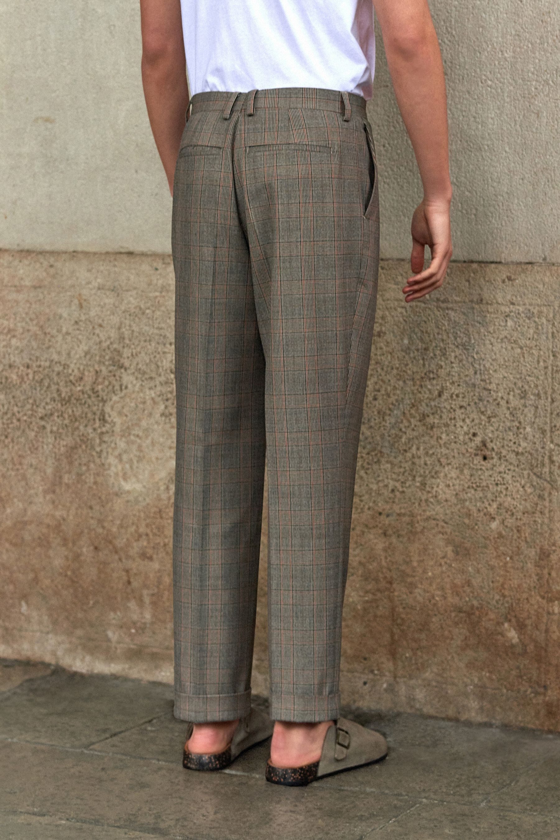 Next Anzughose Anzughose mit Jacquard-Karomuster (1-tlg) günstig online kaufen