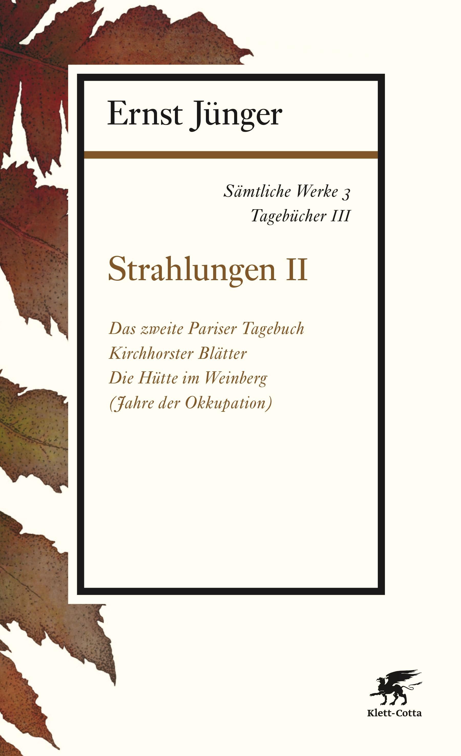 Klett-Cotta Verlag Tagebuch Sämtliche Werke - Band 3