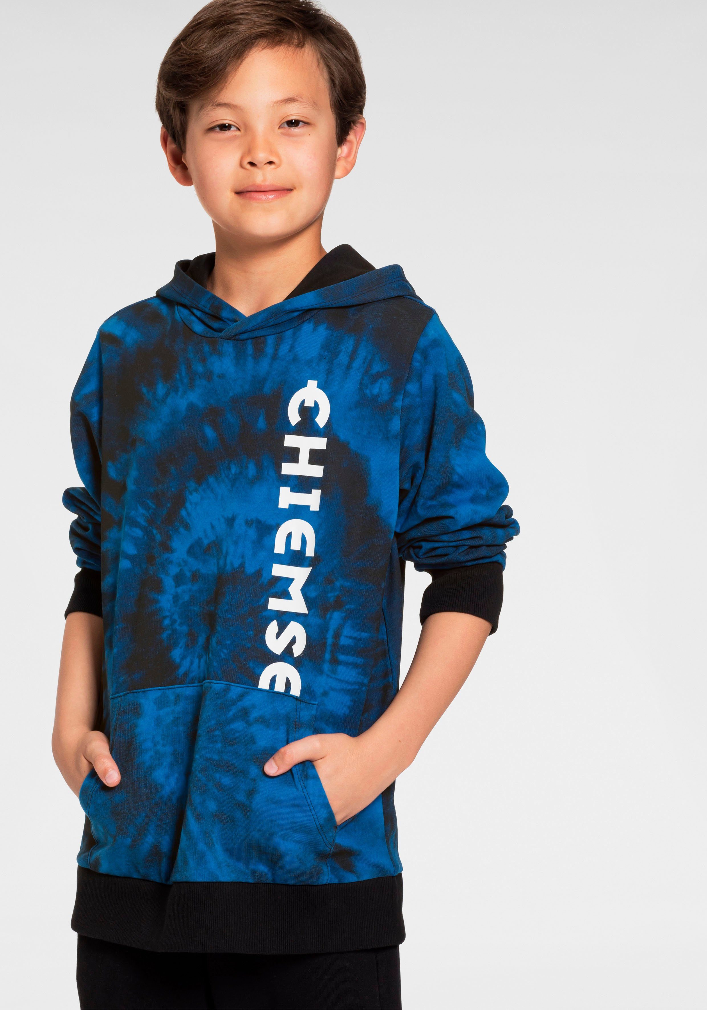 Chiemsee Kapuzensweatshirt Batikoptik in mit cooler Logo-Druck