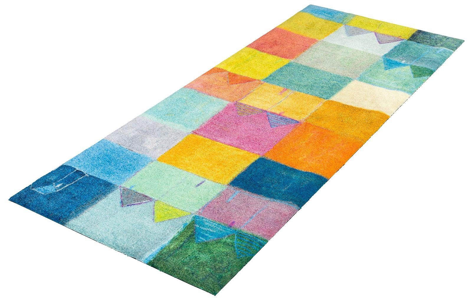 wash+dry by Kleen-Tex Läufer Sonnenstadt, rechteckig, Höhe: 9 mm, Schmutzfangläufer, rutschhemmend, waschbar, ideal in Diele & Flur