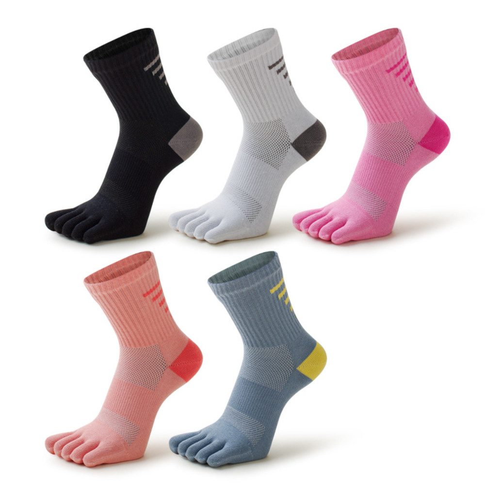 Blusmart Socken Zehensocken für Damen (Baumwolle, Tabi-Socken, 1-Paar, Sport-, Lauf-, Freizeit-, atmungsaktive Socken) für den Frühling und Herbst