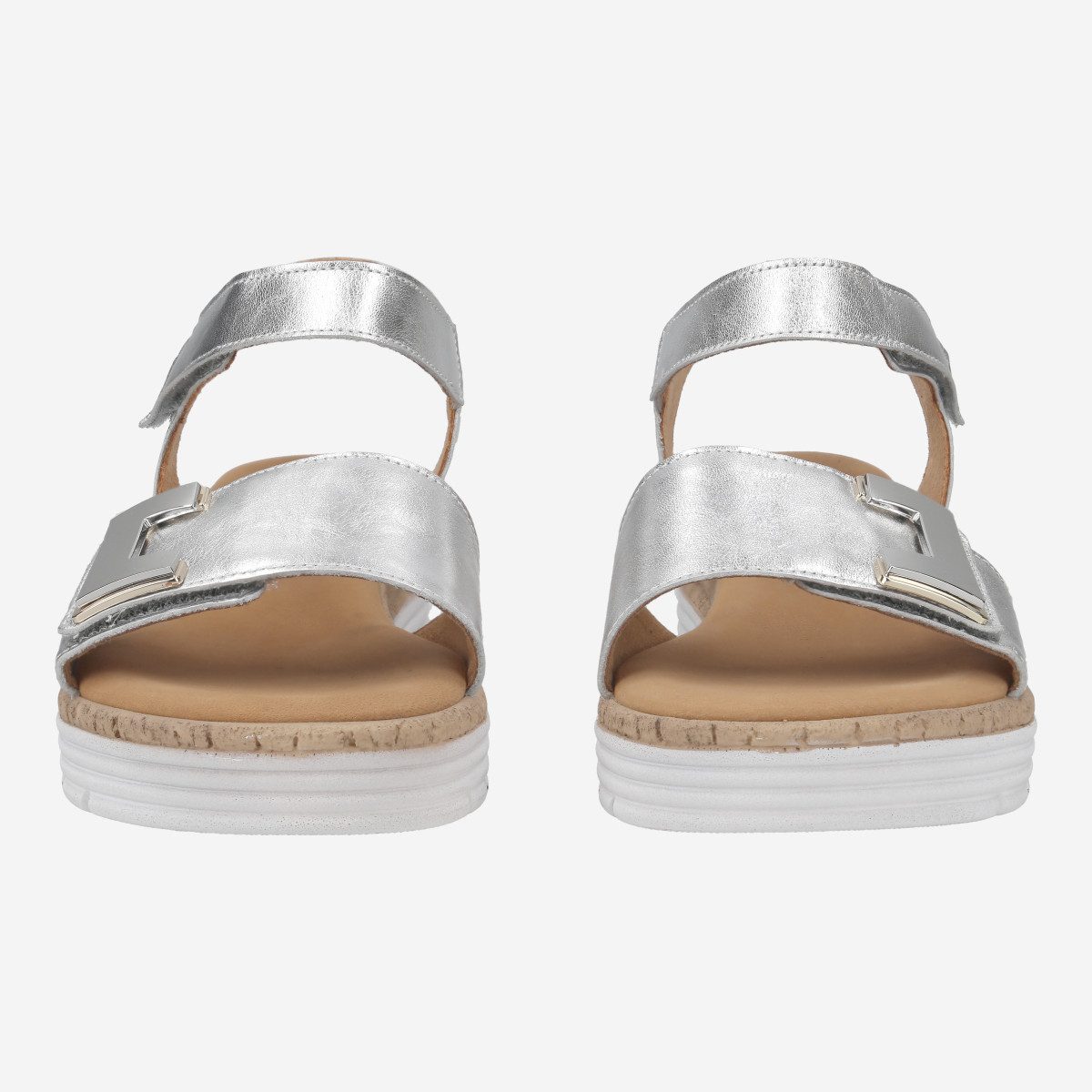 Gabor Gabor 42.700.10, Sandaletten in Silber / Metallik für Damen Sandalette