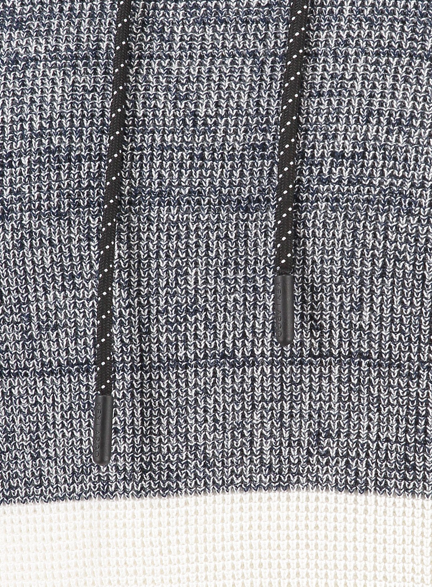 Key Largo Kapuzensweatshirt Streifen mit breiten schwarz-weiß