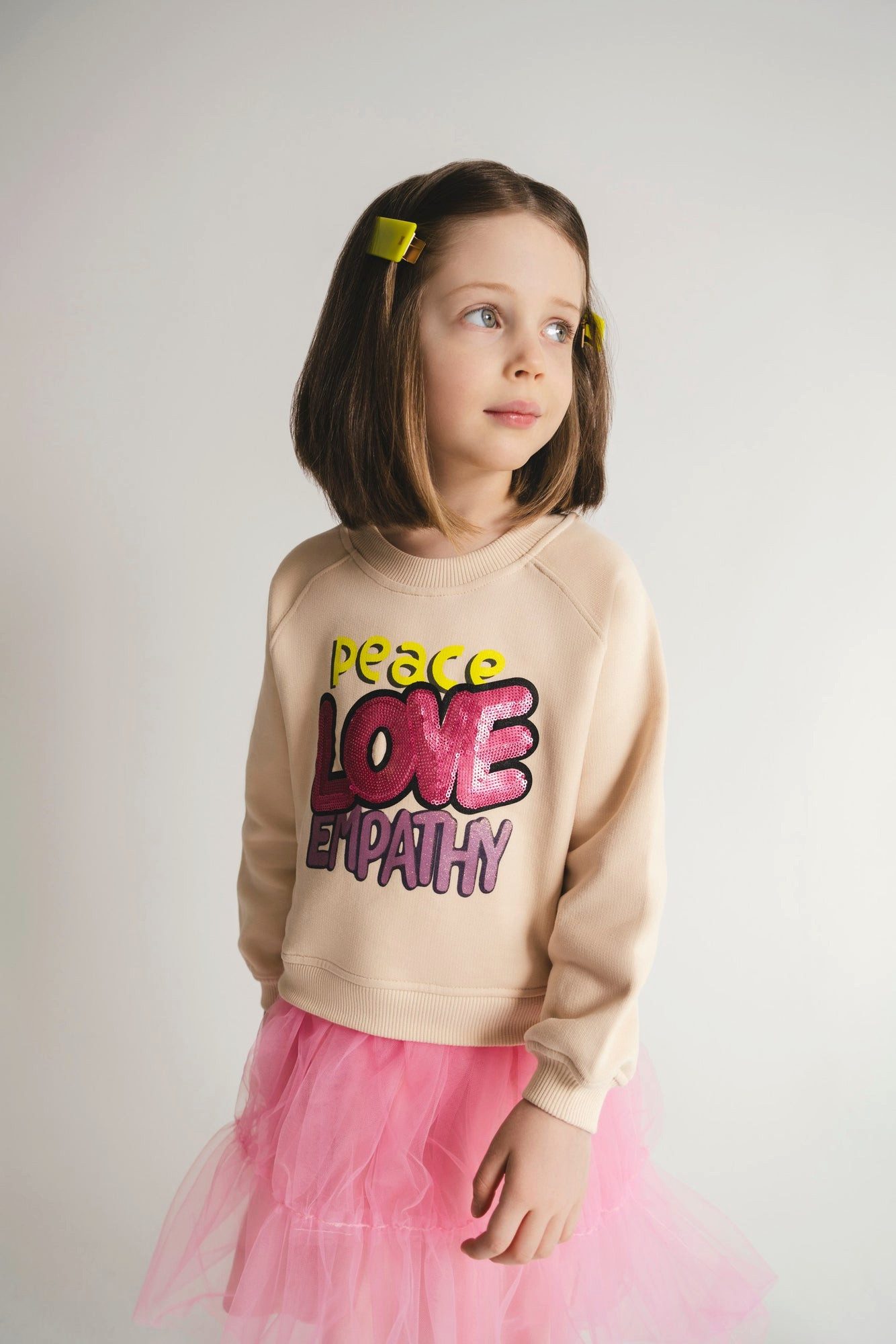 # SATURNDAY Tüllkleid SATURNDAY Tüllkleid »Statement« für Mädchen, schlicht & festlich, Rosa Pailletten, Tüllrock, Festkleid