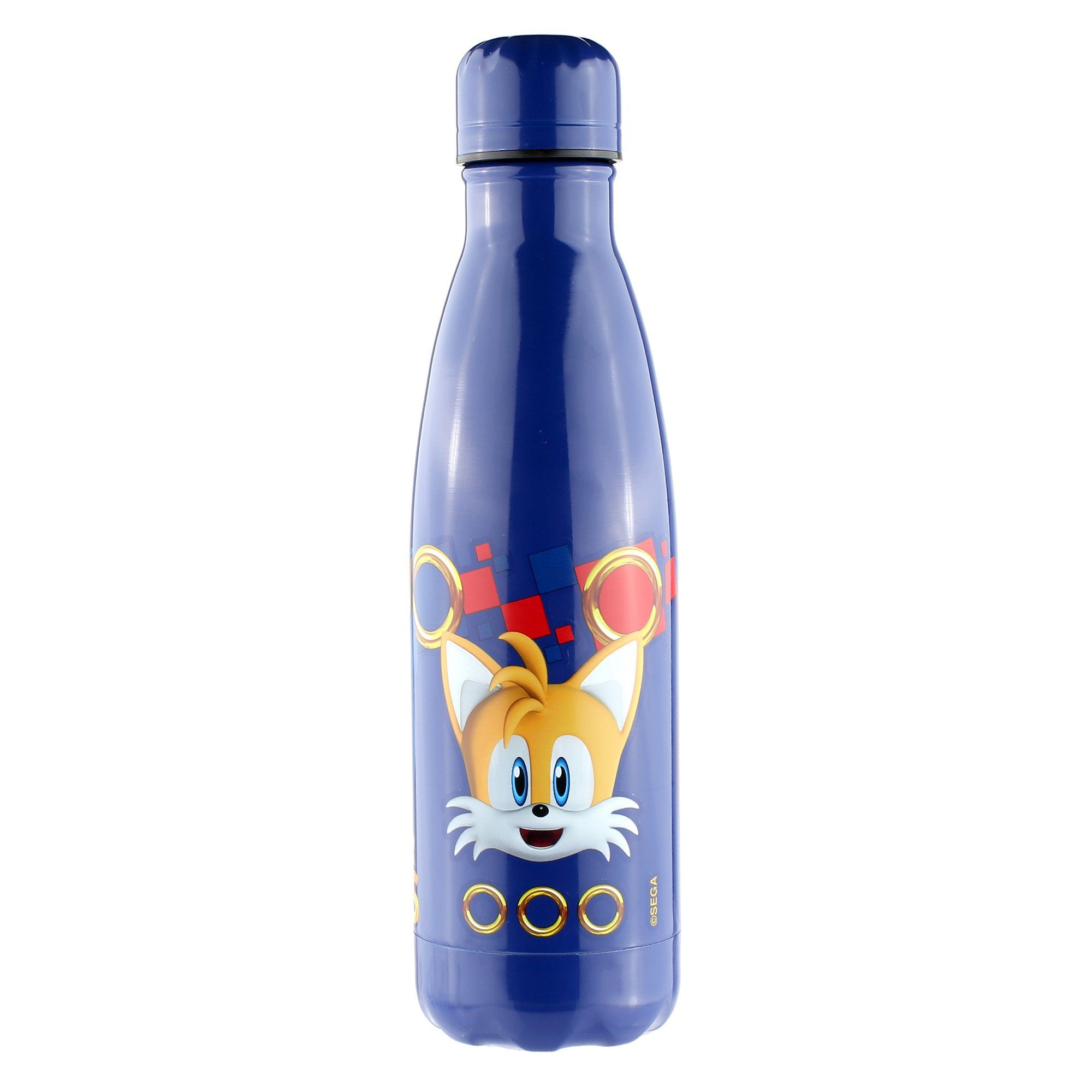 Sonic SEGA Blue Rot Water Wasserflasche Water / Bottle Bottle / Trinkflasche Blau Sonic