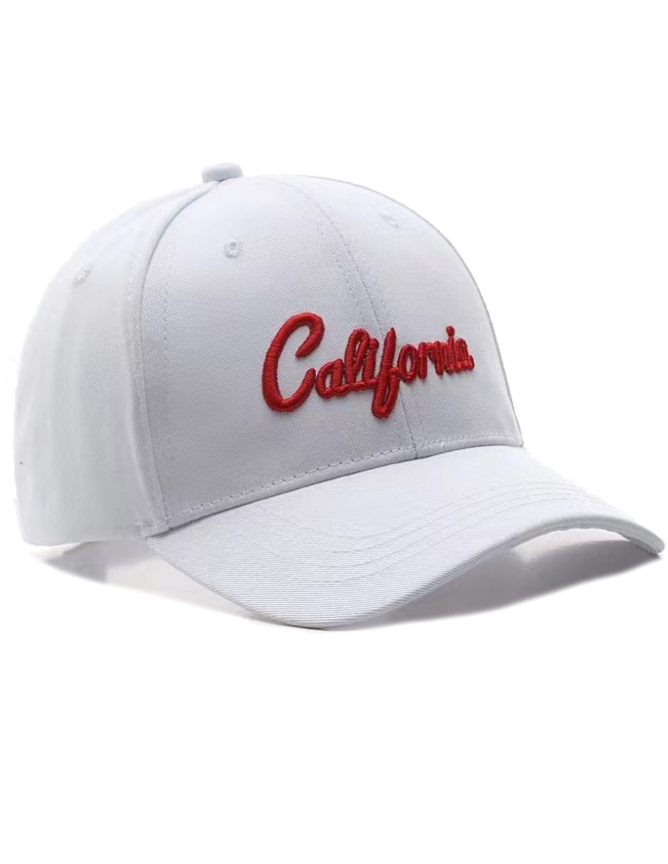 Cap Cap Travel mit Trucker Baseball Kalifornien USA Baseballcap Belüftungslöchern California Sporty weiß Cotton