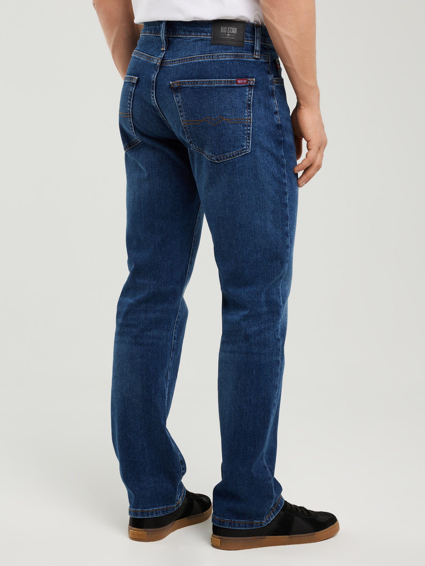 BIG STAR Straight-Jeans TRENT HOHE LEIBHÖHE