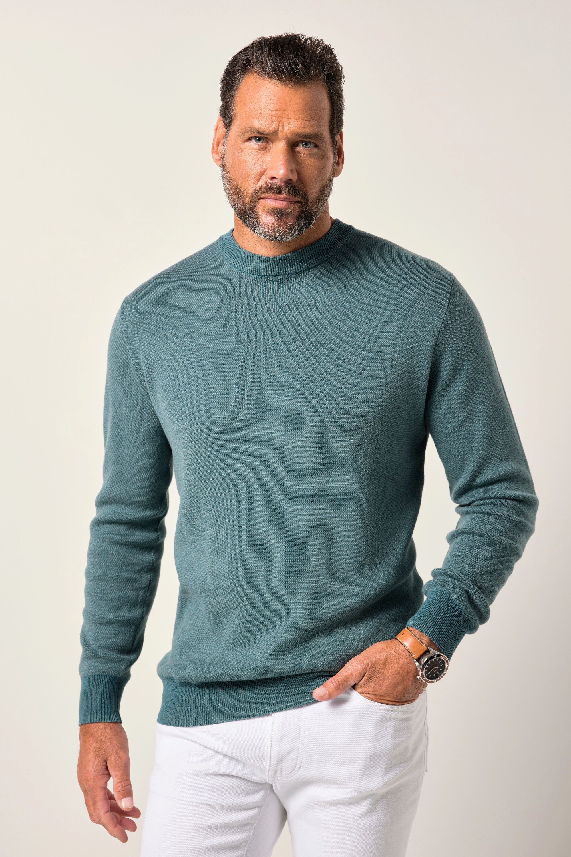 JP1880 Rundhalspullover Pullover CashmereTouch Strick Rundhalsausschnitt