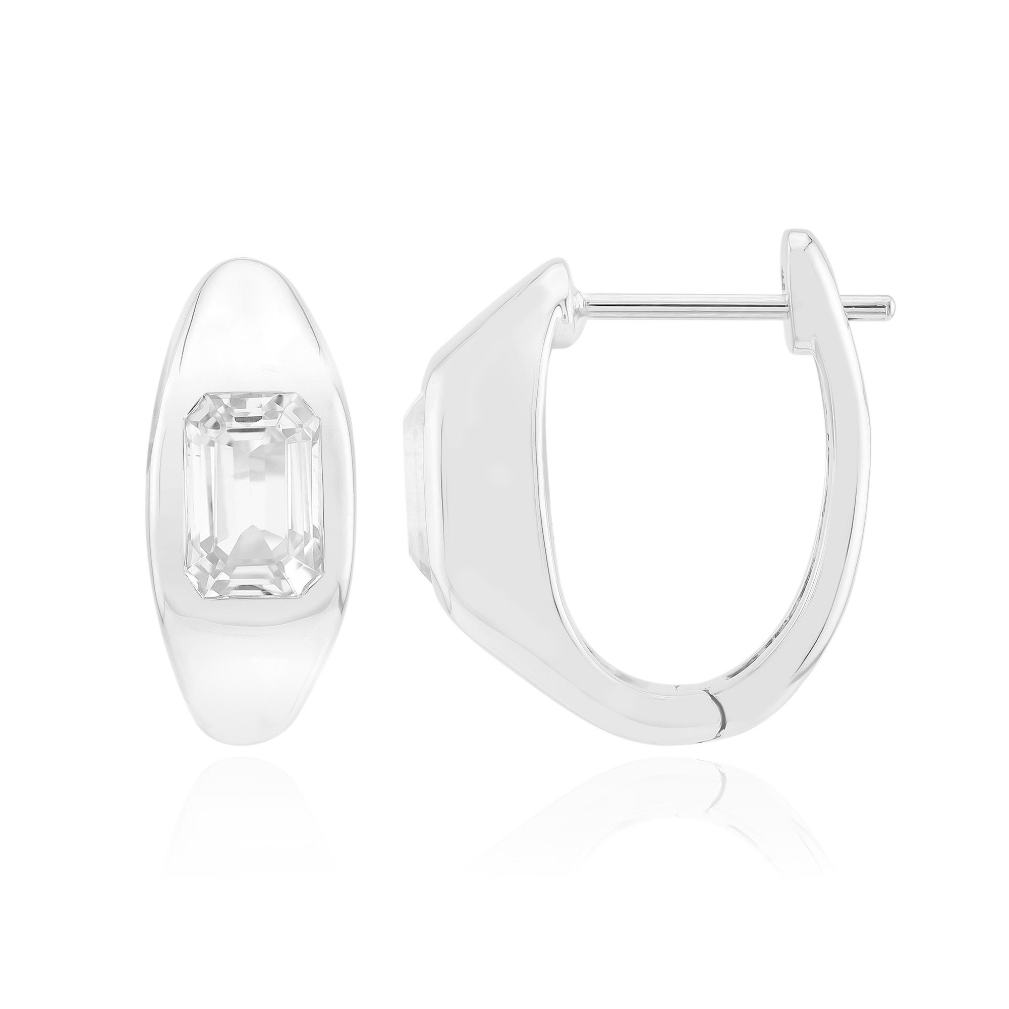 Cavill Ohrring-Set Weiße Kunzit-Sterlingsilber-Ohrringe (2-tlg)