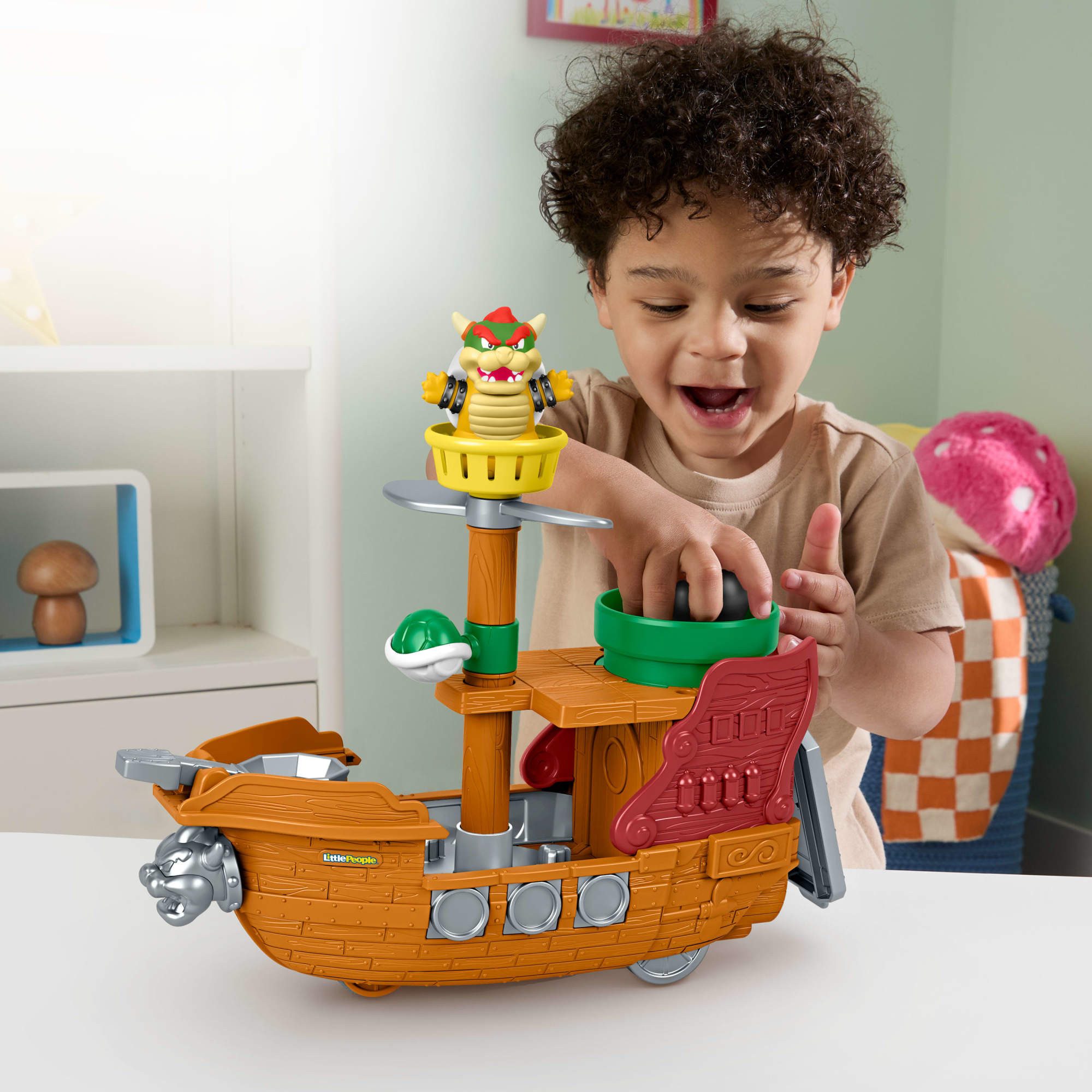 Fisher-Price® Spielzeug-Boot Little People Super Mario Bowser's Airship
