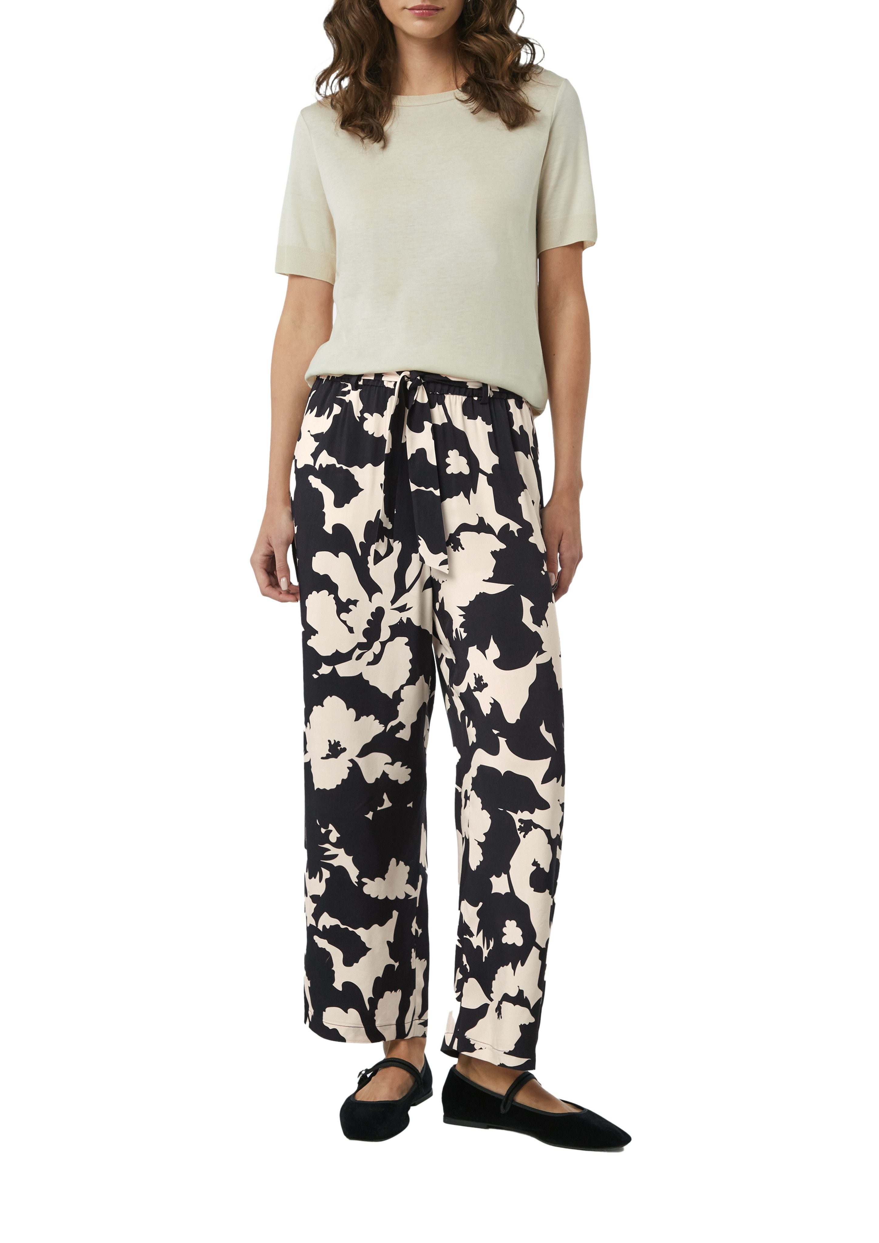 Comma Relaxhose mit All-Over Print günstig online kaufen
