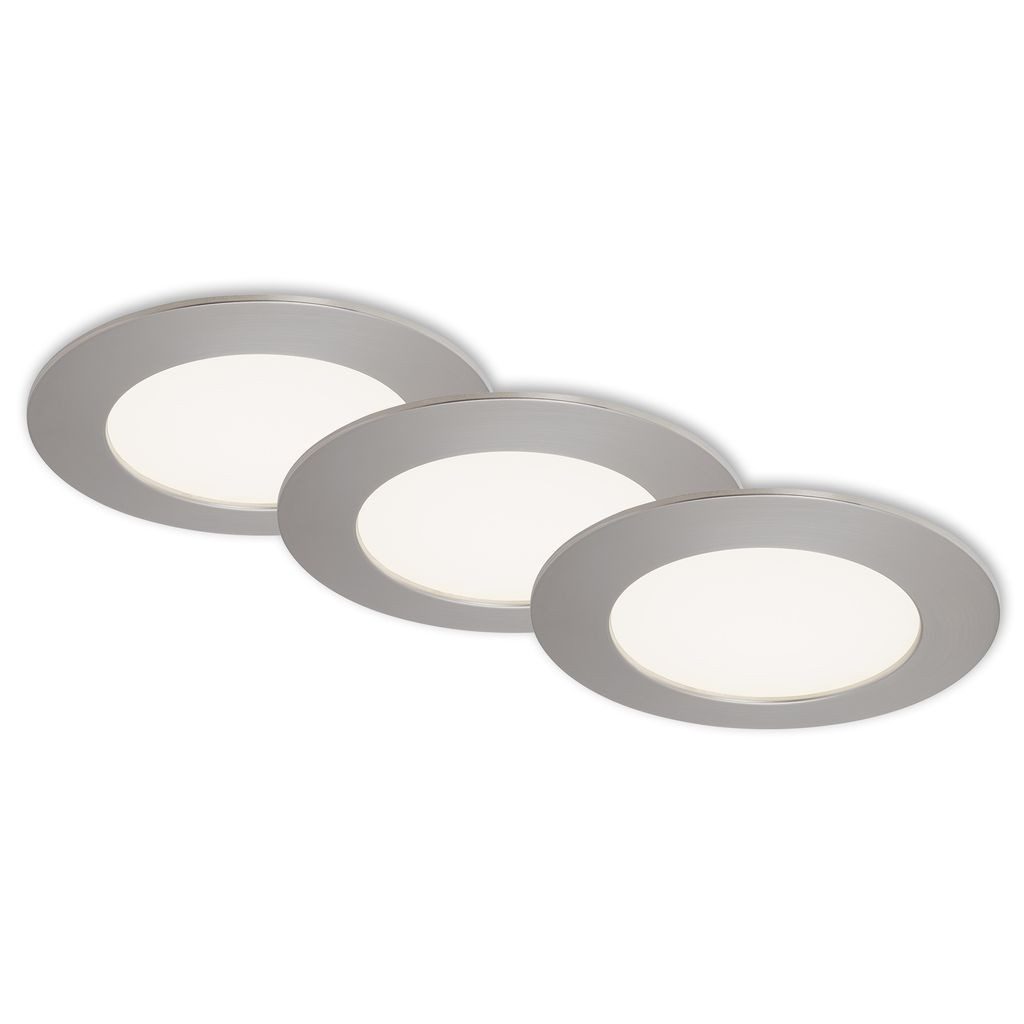 Briloner Leuchten LED Einbaustrahler 7284-032, LED fest integriert, 2700K - Extra-Warmweiß, matt-nickel, LED, Einbaustrahler, Einbauspot