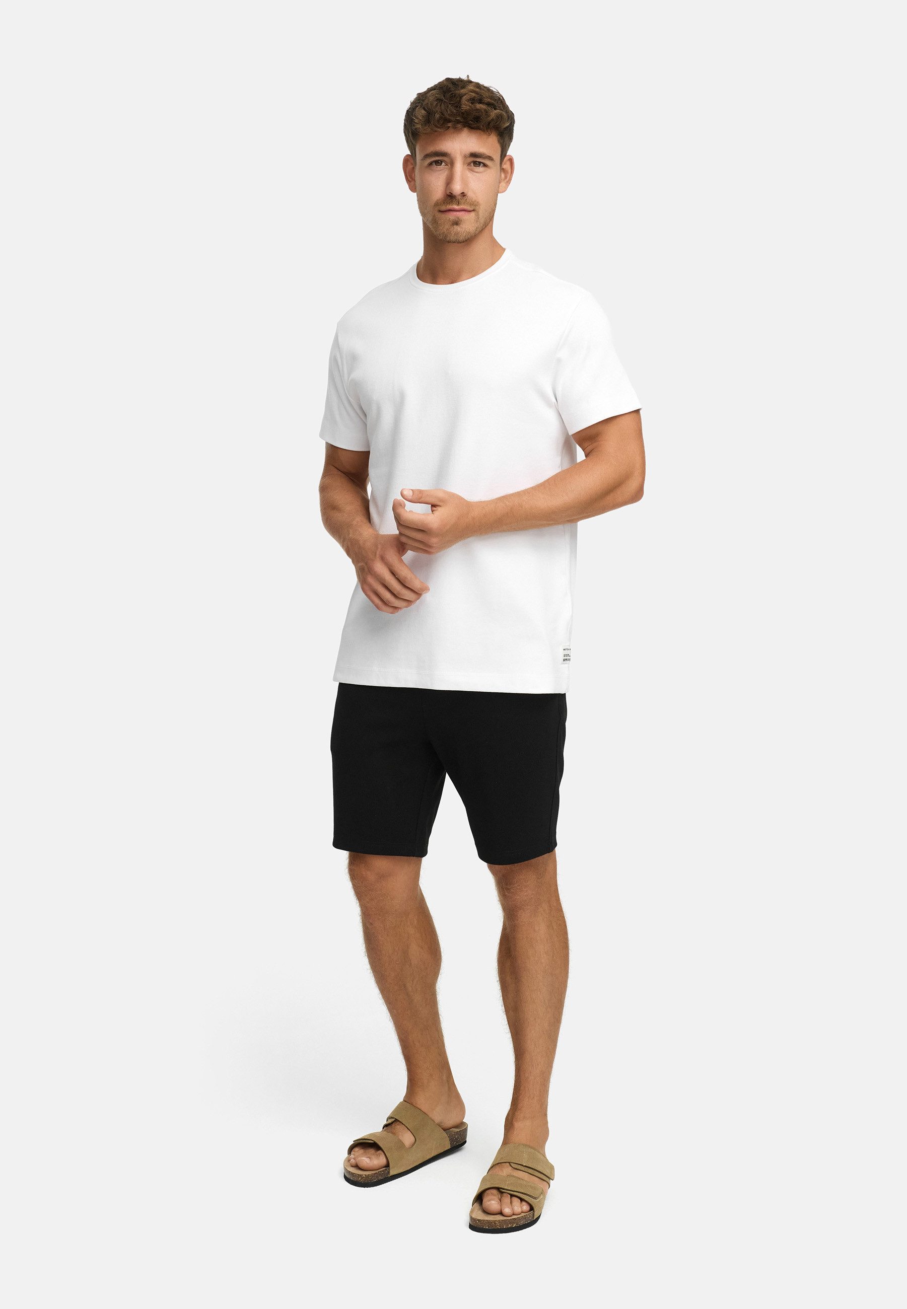Indicode Chinoshorts Herren INCowell Short Chino Shorts Herrenshorts mit edler Struktur und hoher Atmungsaktivität