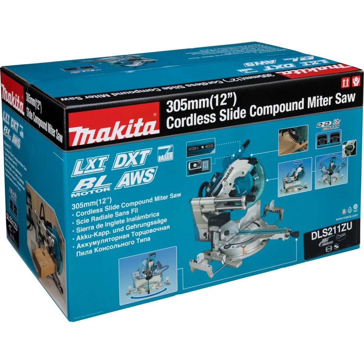 Makita Handsäge DLS211ZU Akku-Kapp-Gehrungssäge