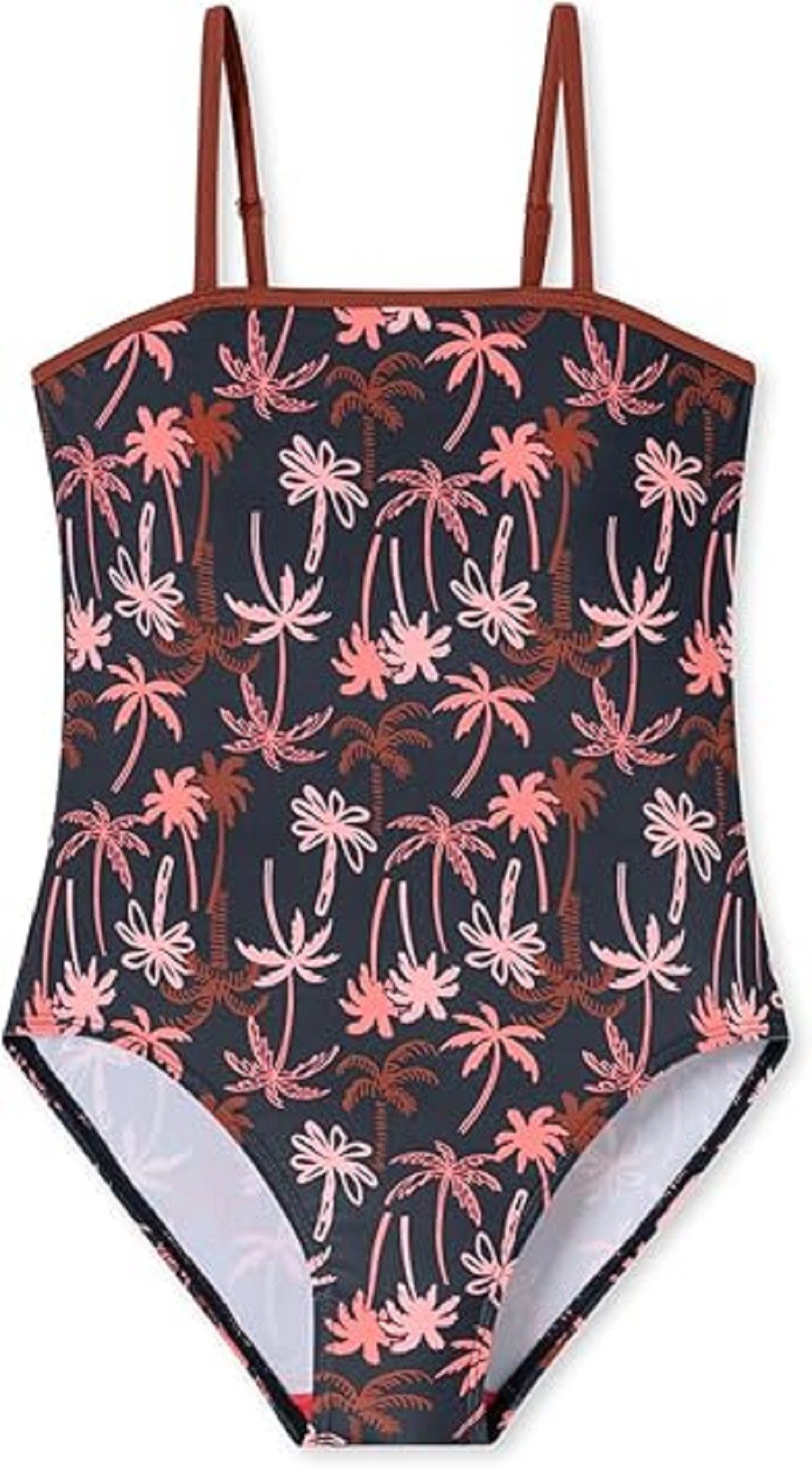 Schiesser Badeanzug Swimsuit Palme dunkelblau LSF 40+ Gr. L 176