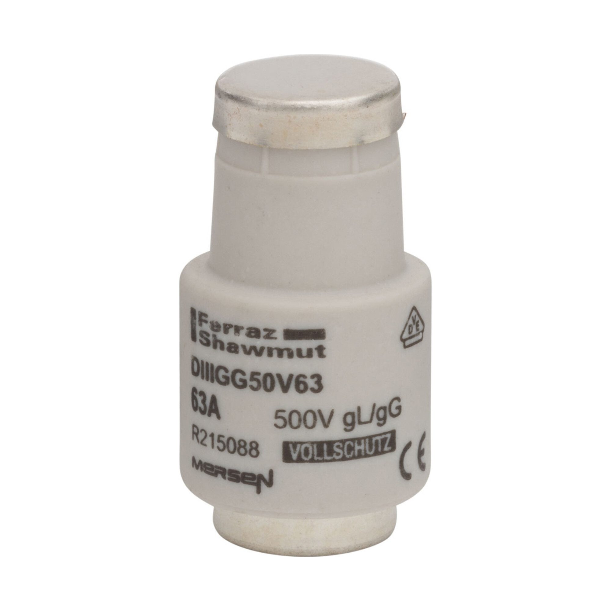 MERSEN Sicherungsmutter Mersen D-Sicherungseinsatz DIII gG 63A/500V DIIIGG50V63