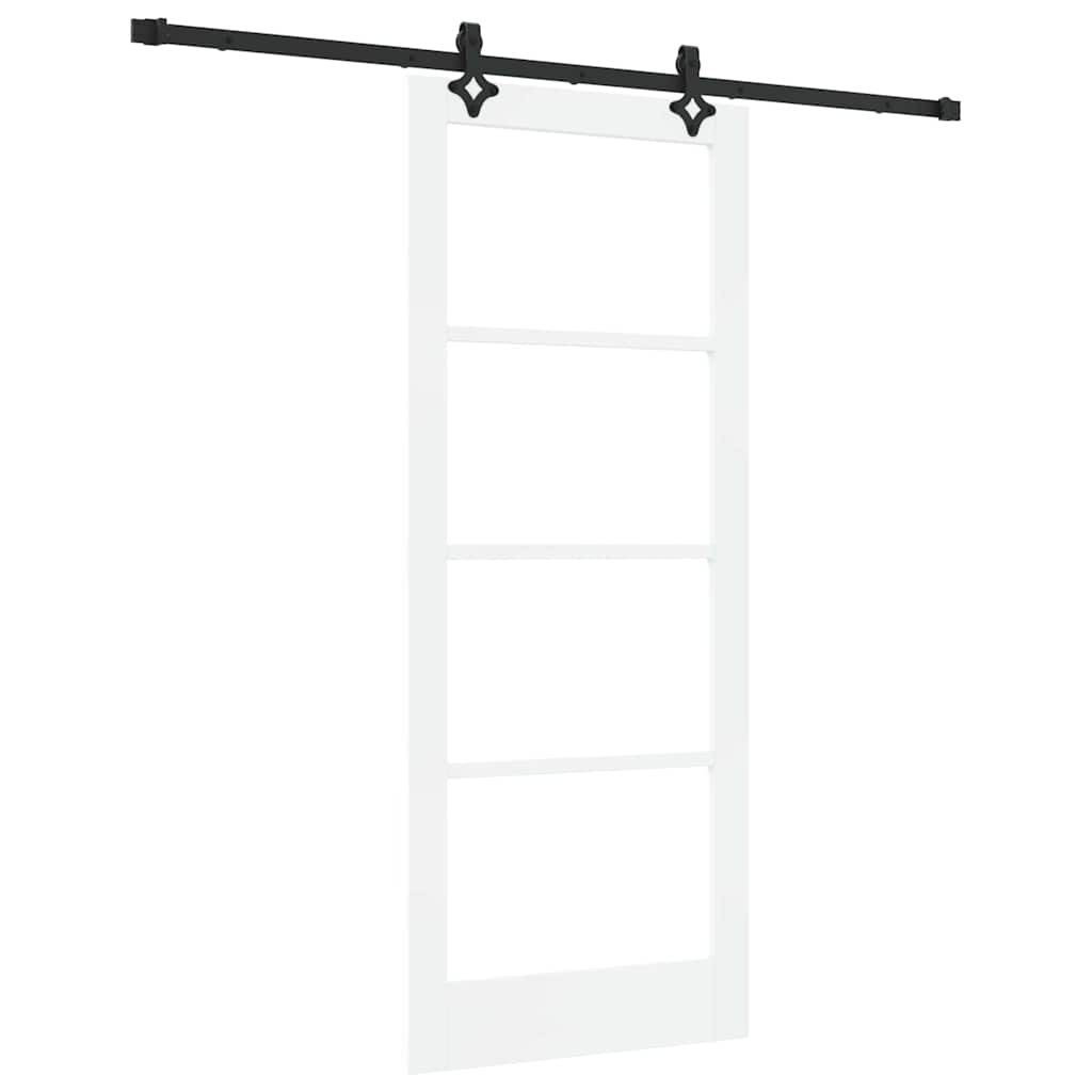 vidaXL Haustür Schiebetür ORKDAL 83 x 202 cm Massivholz Kiefer und Glas (1-St)