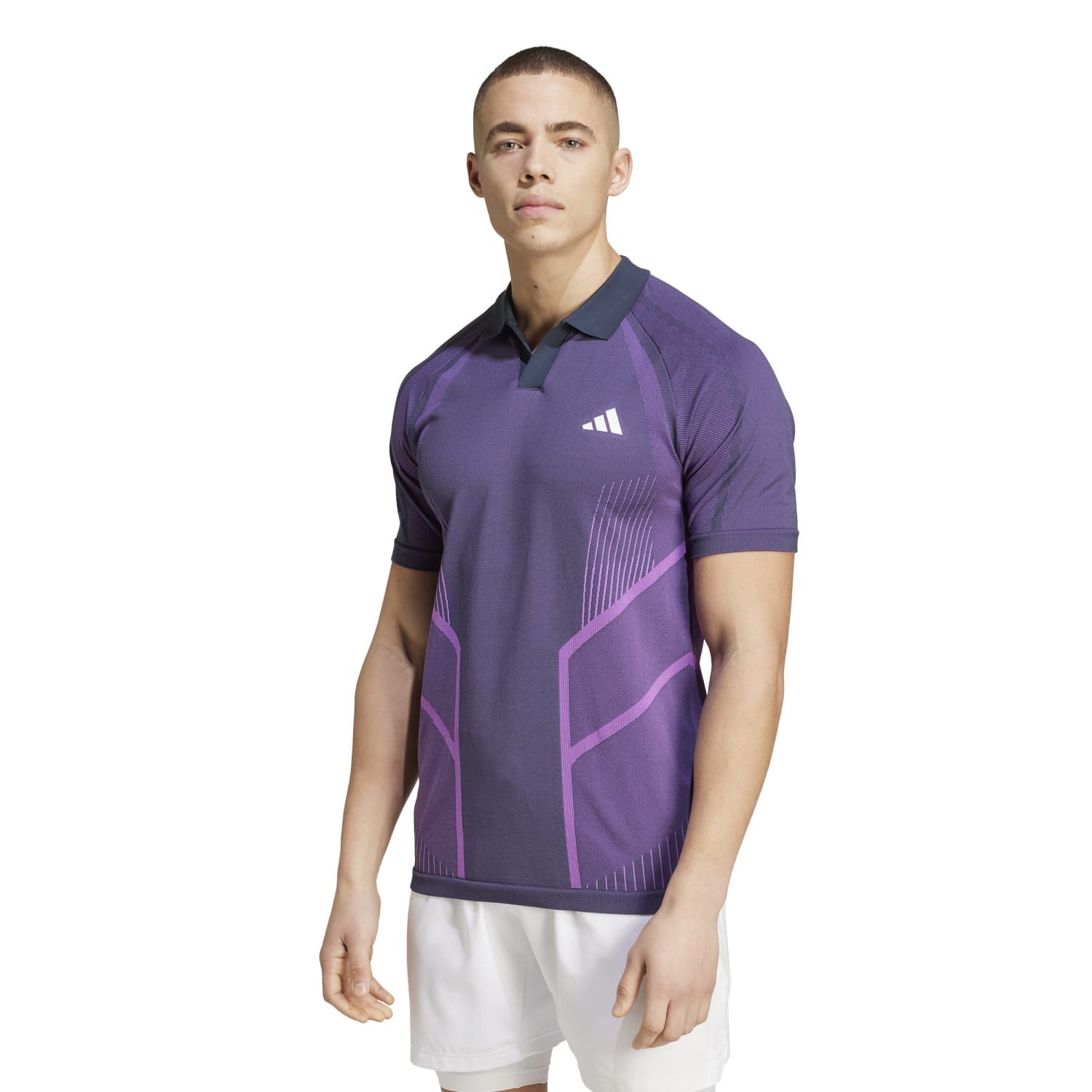 adidas Performance Poloshirt Pro Seamless AEROREADY FreeLift violett Herren günstig online kaufen