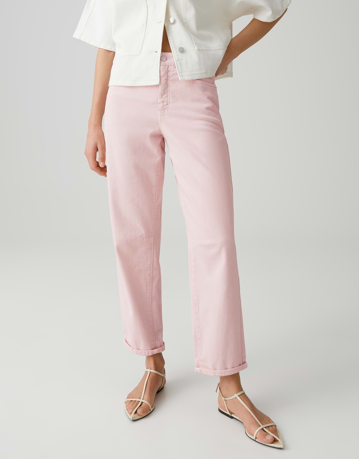 OPUS PANTS Relax-fit-Jeans Melly relax aus Candiani Denim mit Crinkle Effekt Mit 5 Pocket Design für entspannte Denim Looks