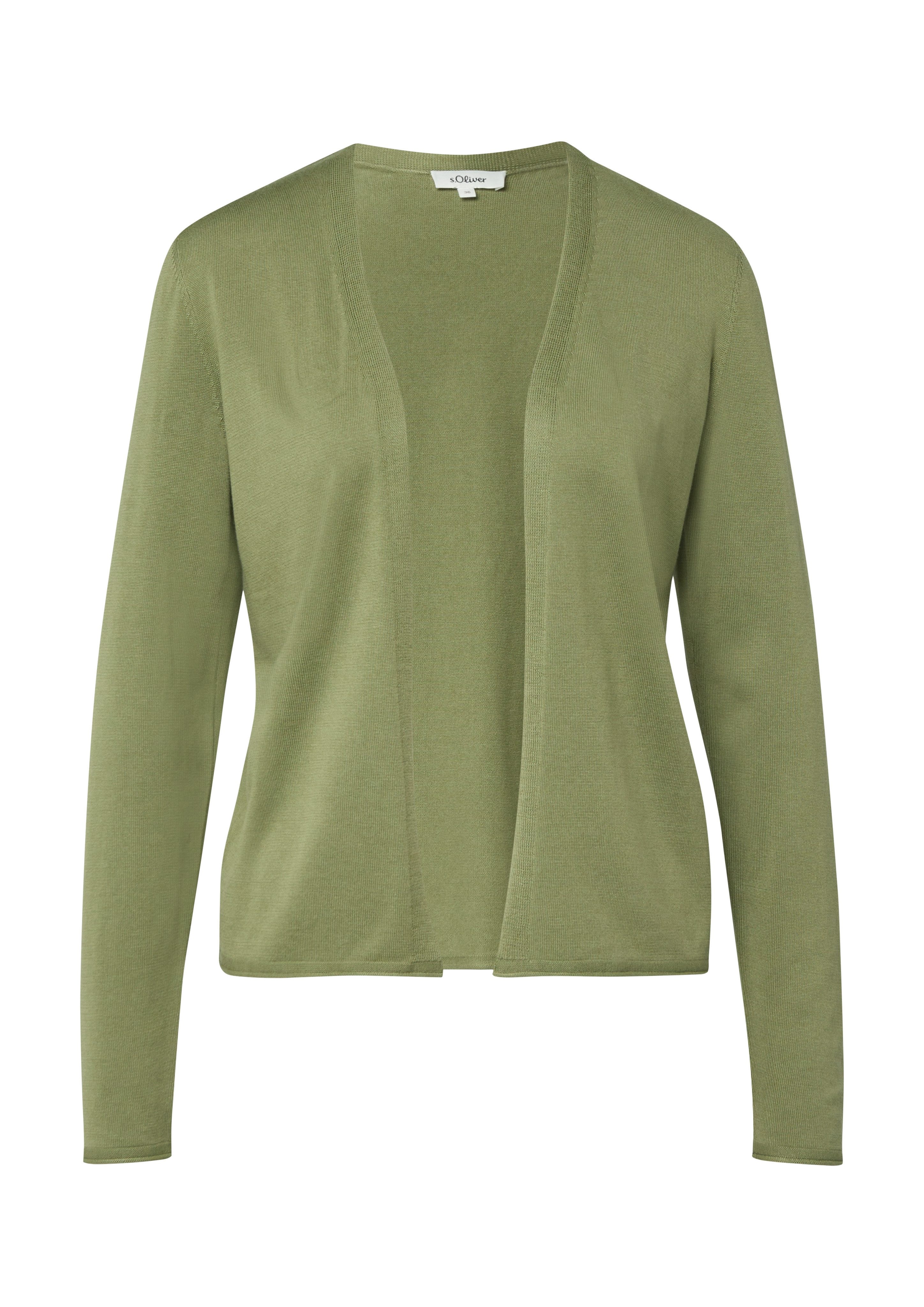 s.Oliver Cardigan ohne Verschluss und mit V-Ausschnitt