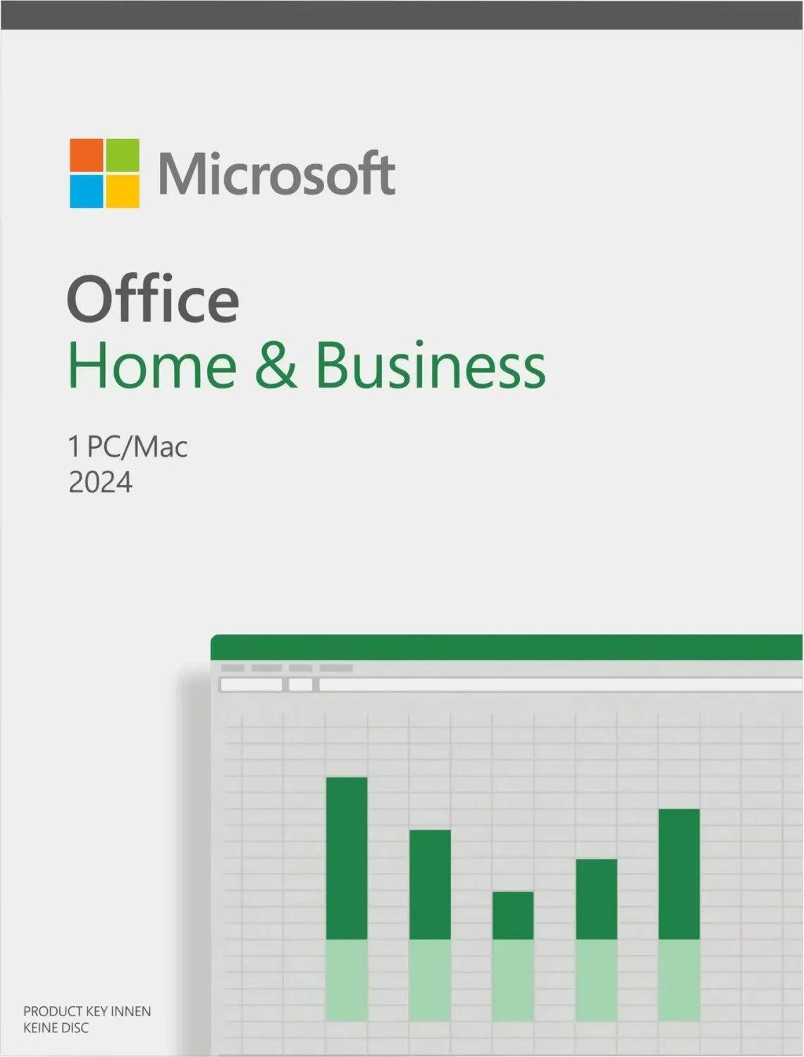 Office 2024 Home and Business English EuroZone Medialess PC/MAC