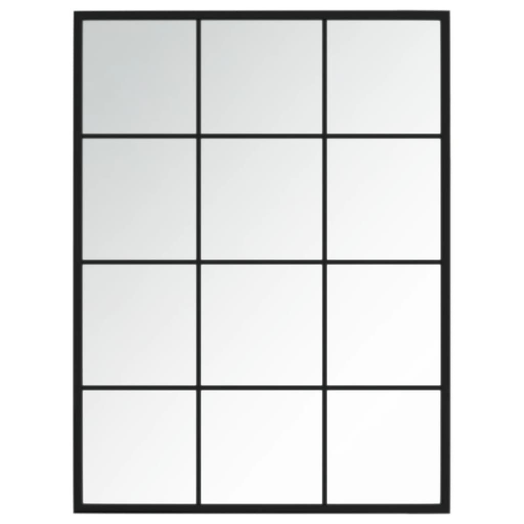 furnicato Wandspiegel Schwarz 80x60 cm Metall günstig online kaufen
