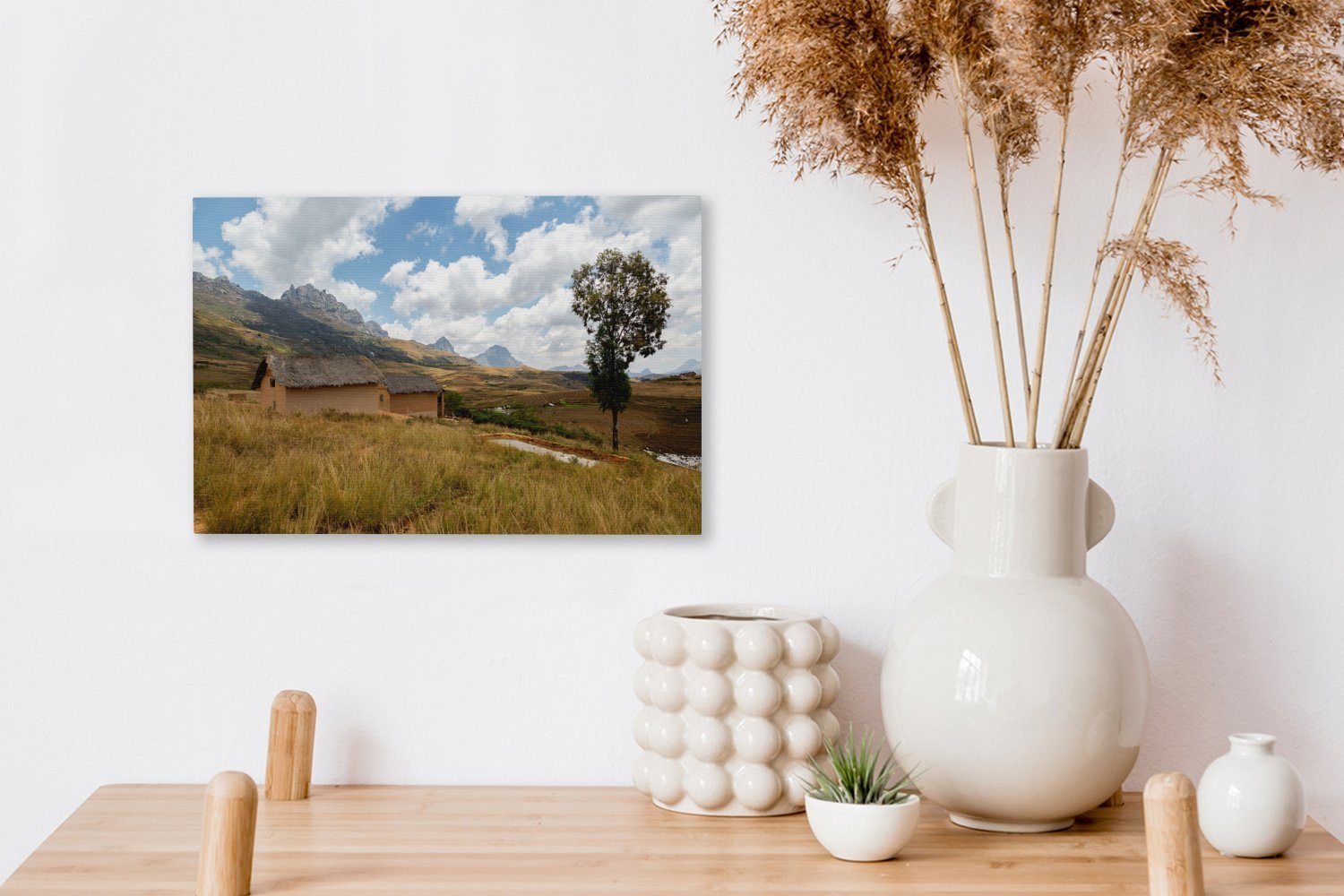 30x20 Leinwandbilder, über Leinwandbild St), Andringitra-Nationalpark dem Wolken Wandbild OneMillionCanvasses® in Weiße Madagaskar, (1 Aufhängefertig, Wanddeko, cm