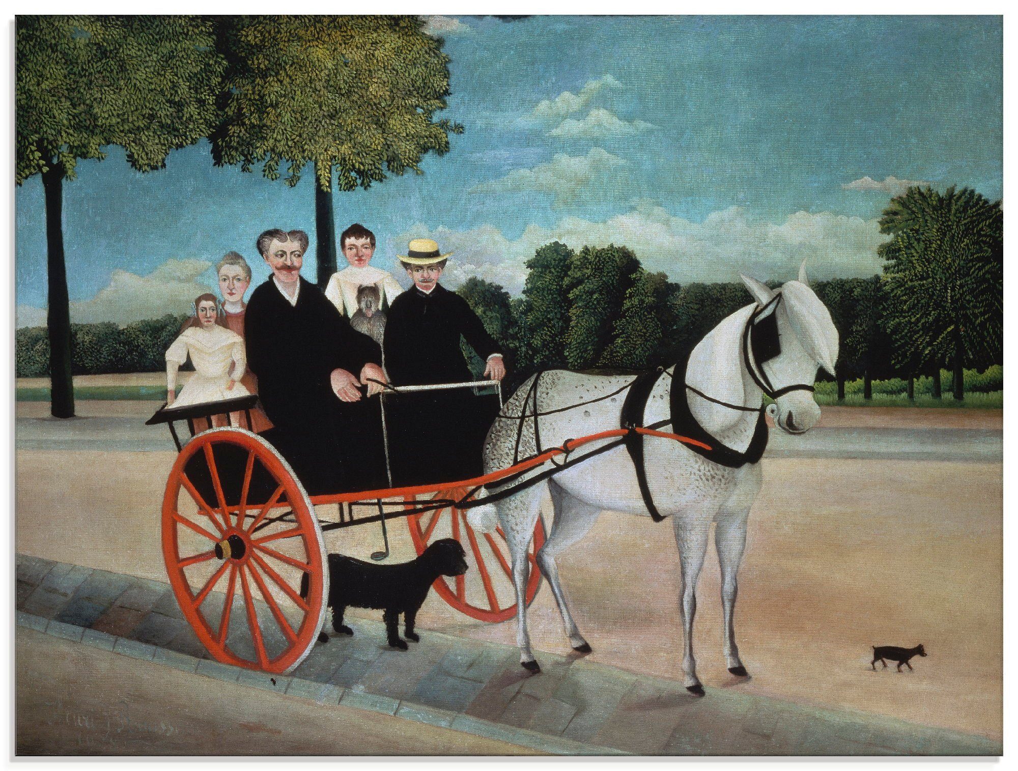 Artland Glasbild »Der Karren des alten Juniet. 1908«, Kutschen (1 Stück)-Otto