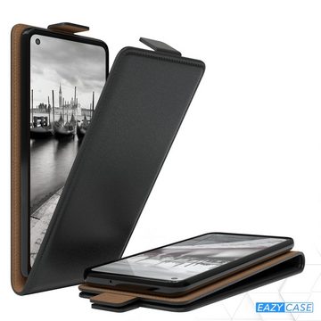 EAZY CASE Handyhülle Flipcase für Samsung Galaxy A21s 6,5 Zoll, Tasche Klapphülle Handytasche zum Aufklappen Etui Kunstleder Schwarz