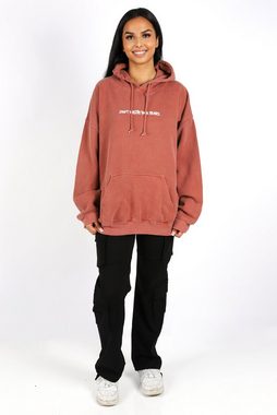 Worldclassca Hoodie Worldclassca Oversized Hoodie Print Kapuzenpullover Washed Sweatshirt