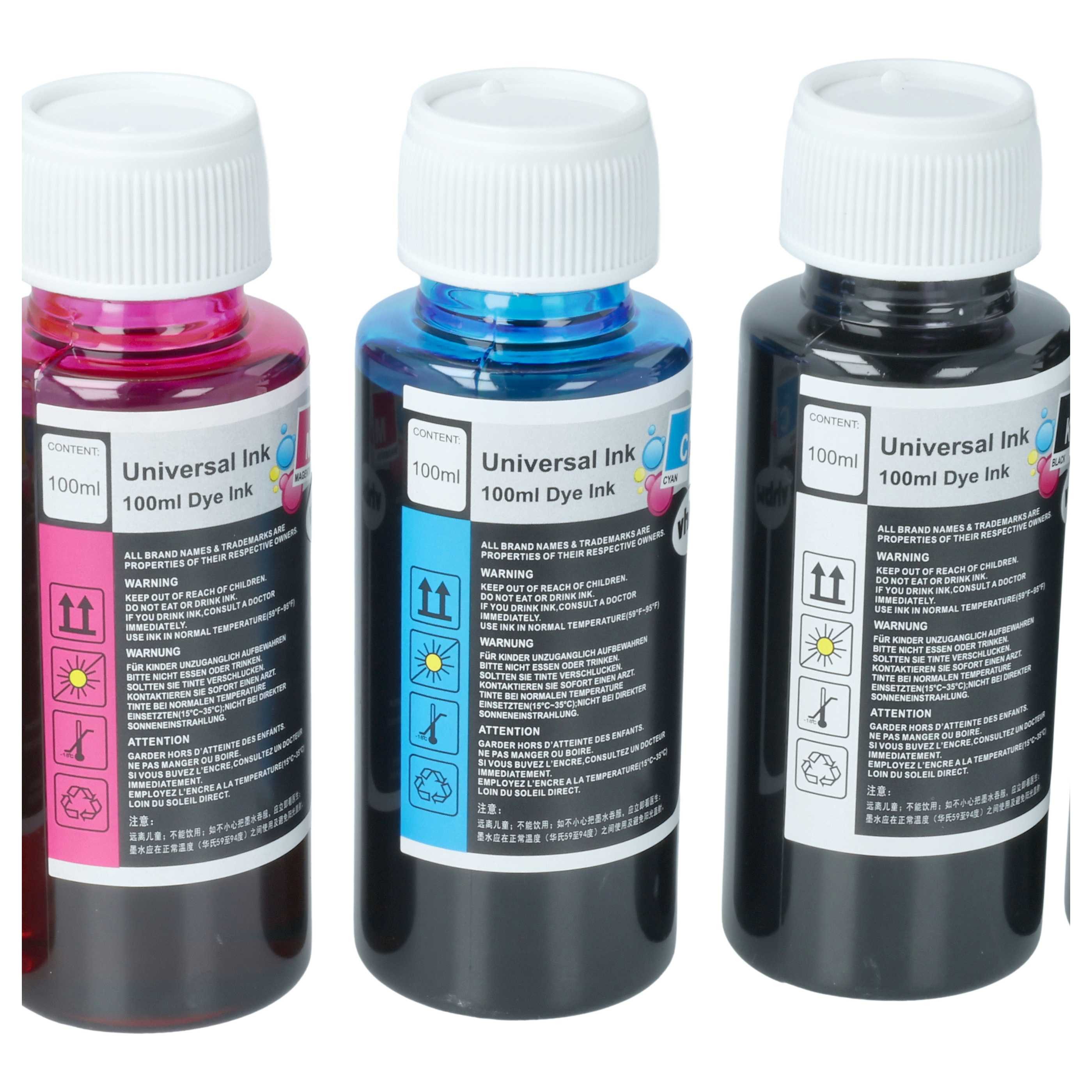 vhbw passend für Epson Drucker Nachfülltinte (für Epson, 5x, Tintenpatronen Nachfüllset für überzeugende Druckqualität mit Ihrem) – Bild 5 von 5